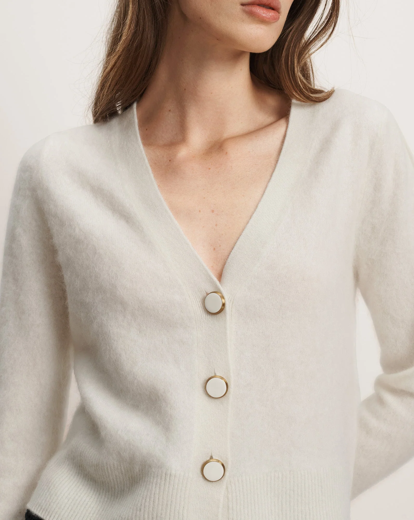 Veronica Beard - Solene Brushed Cashmere Cardigan - Image 4