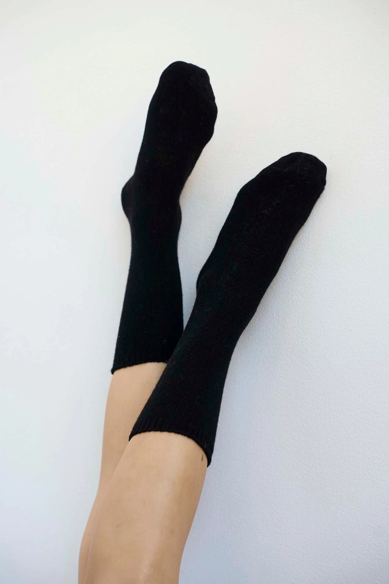 Jamie Haller - Solid Crew Socks in Black - Image 3
