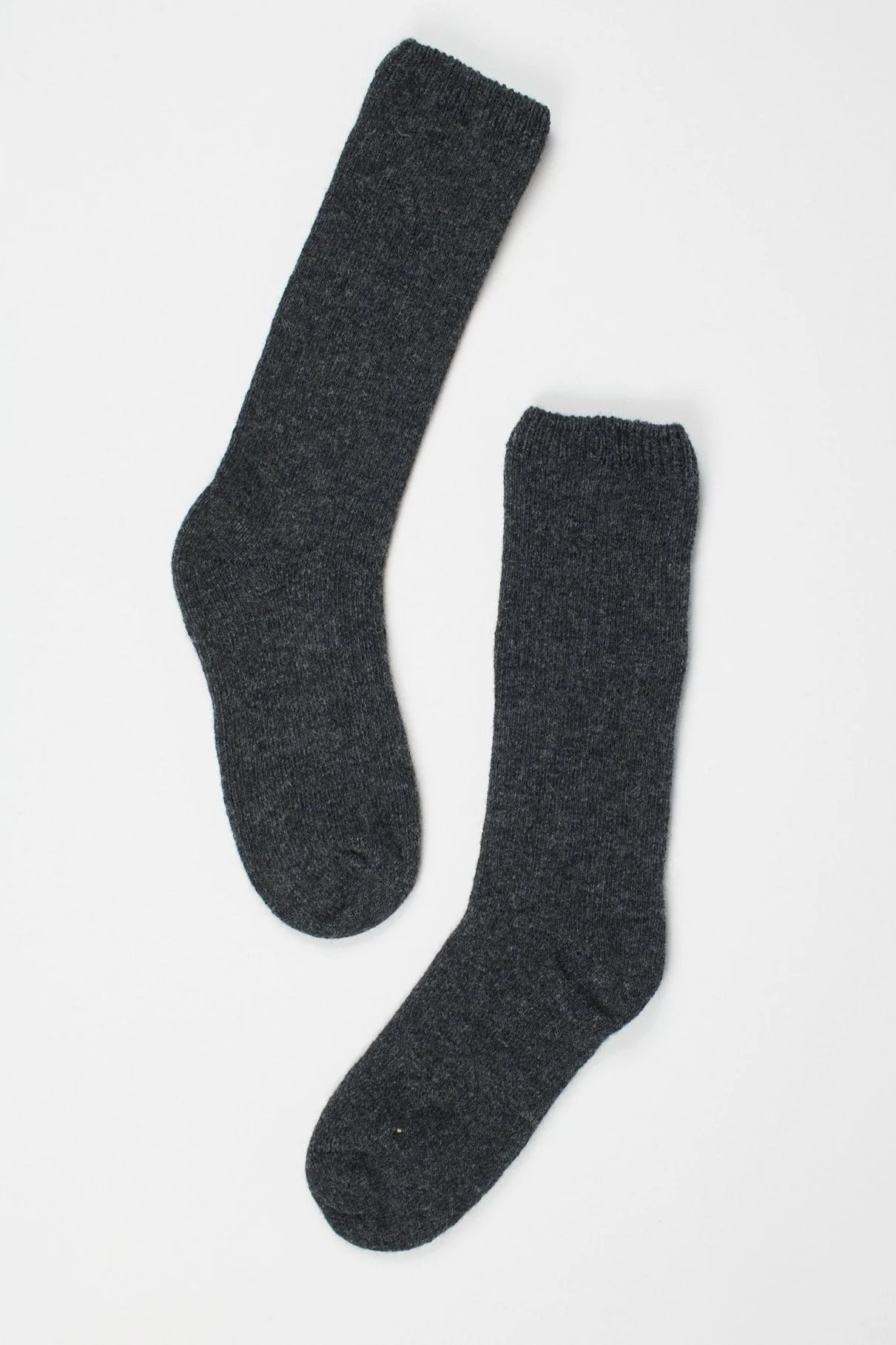 Jamie Haller - Solid Crew Socks in Charcoal - Image 2