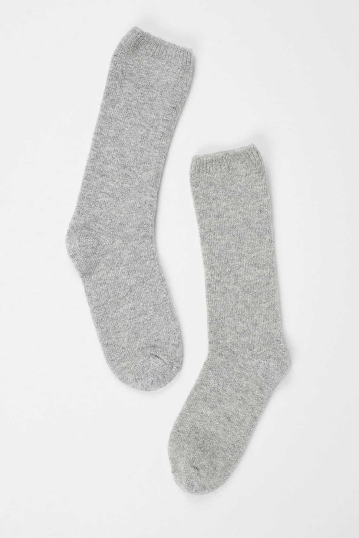 Jamie Haller - Solid Crew Socks in Light Heather - Image 3