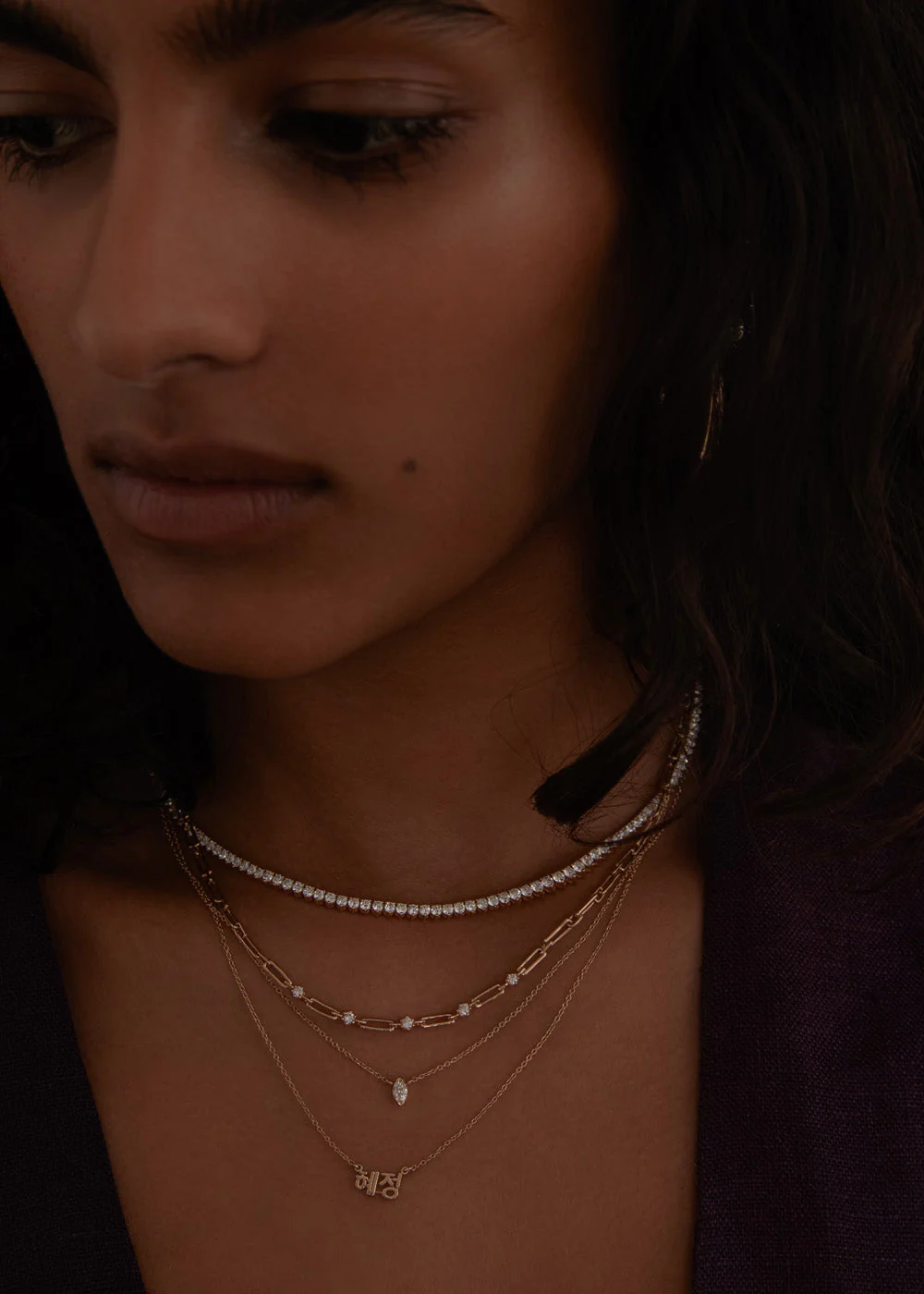 Kinn - Solitaire Marquise Diamond Necklace - Image 8