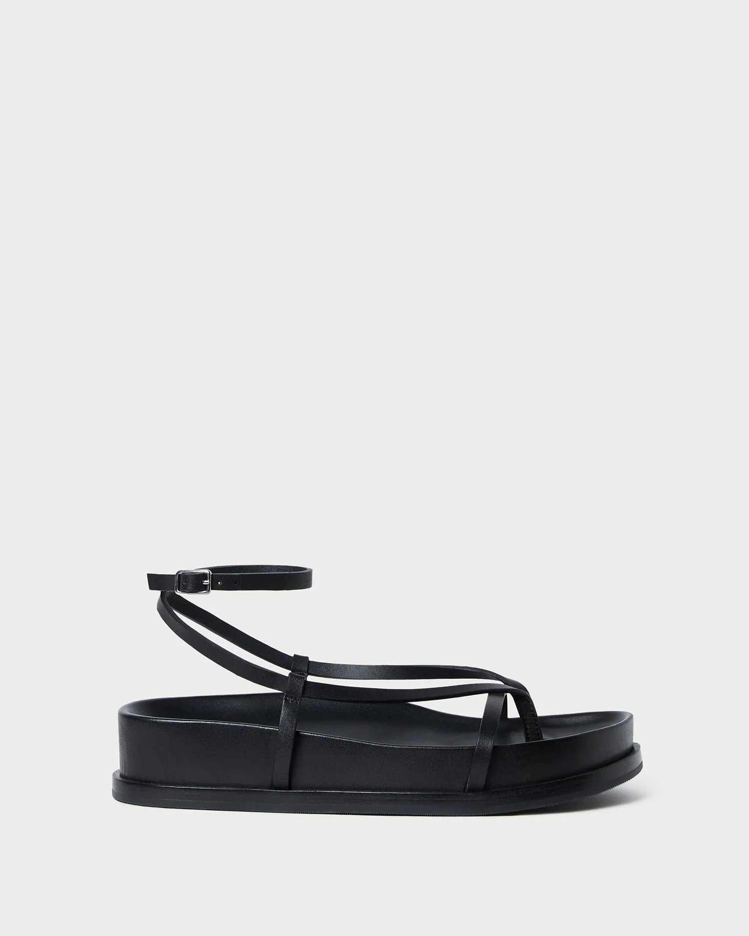Loeffler Randall - Sonny Black Leather Wrap Sandal - Image 3