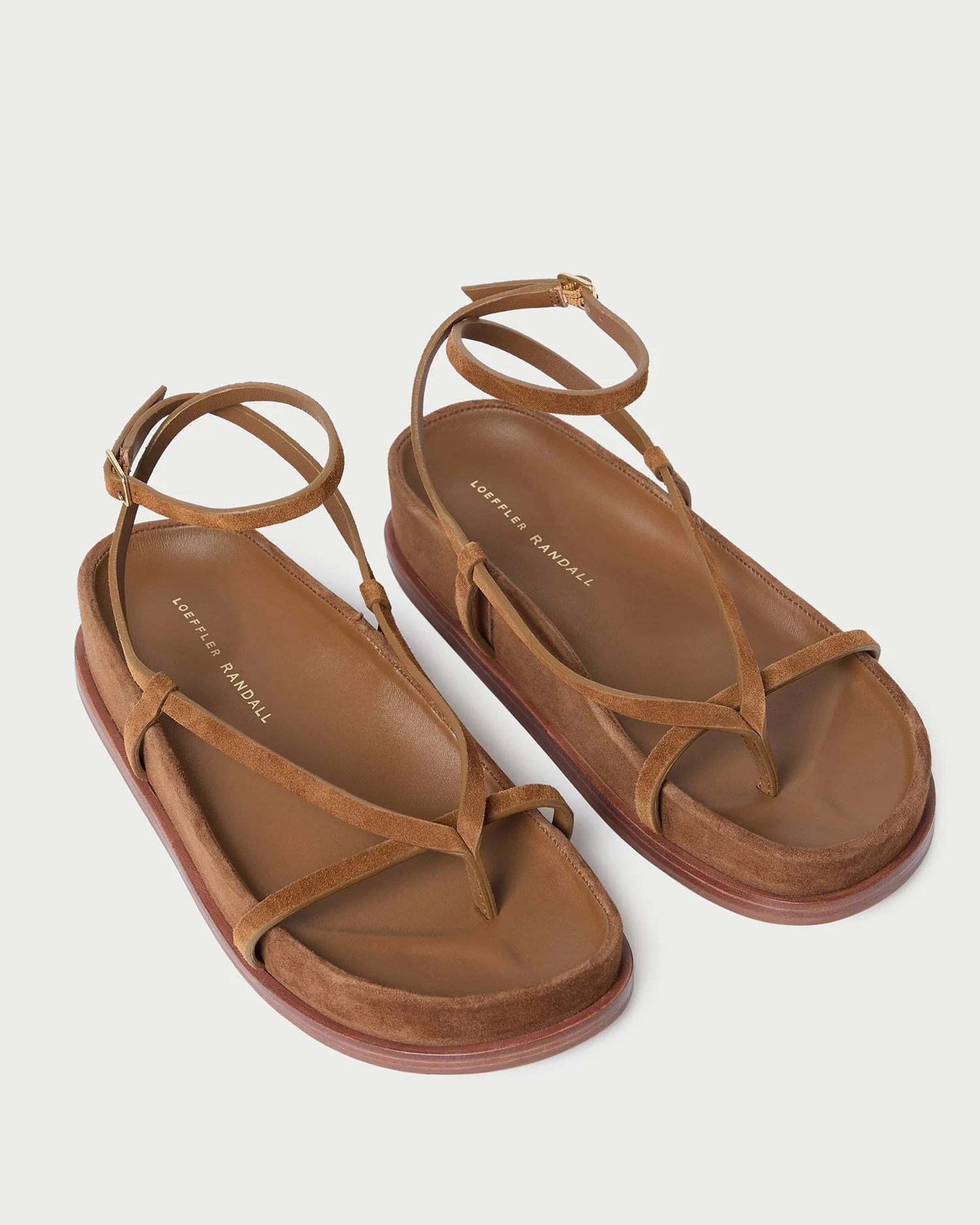 Loeffler Randall - Sonny Cacao Suede Wrap Sandal - Image 4