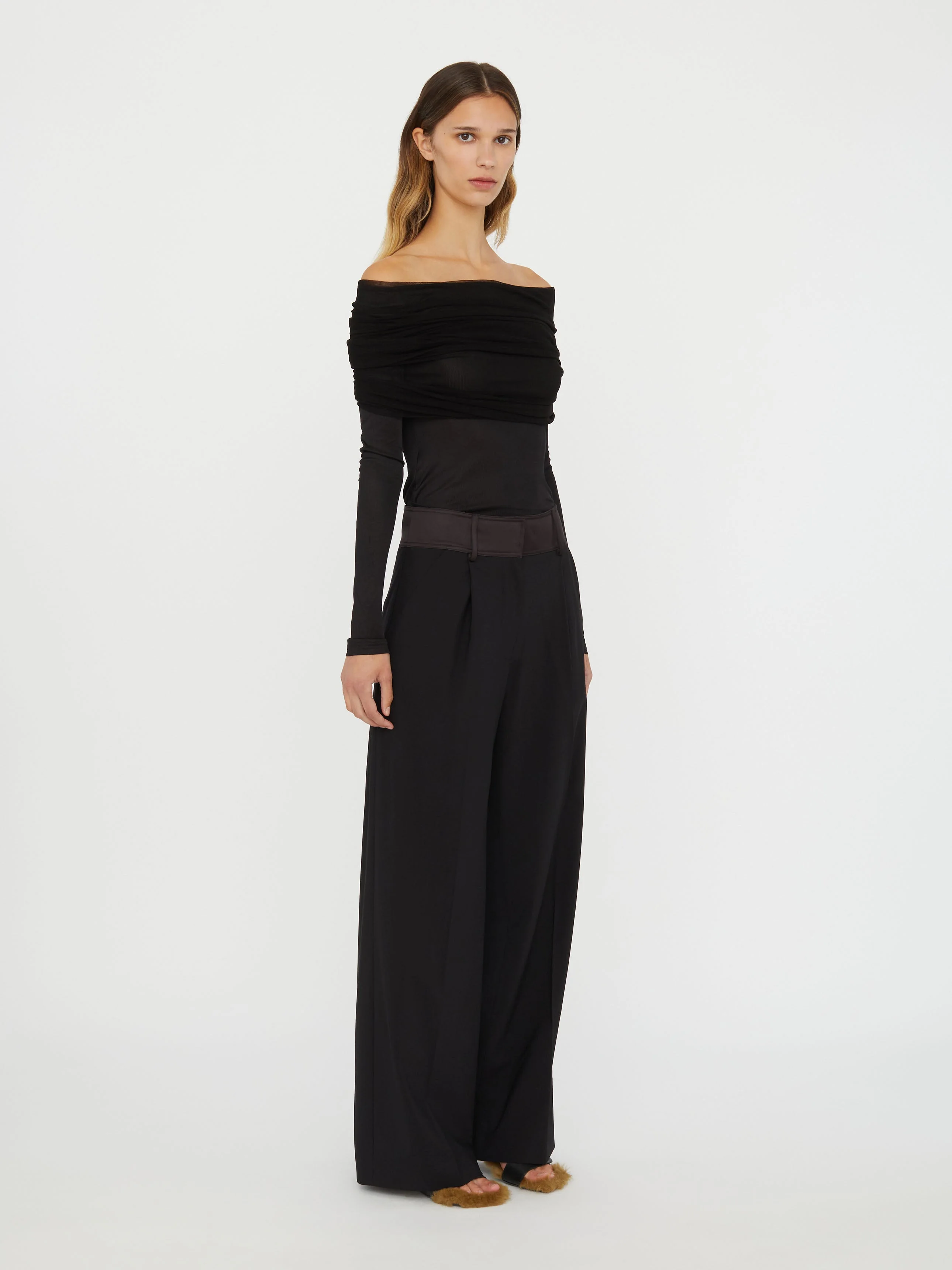 Christopher Esber - Sonora Veiled Long Sleeve Top - Image 3