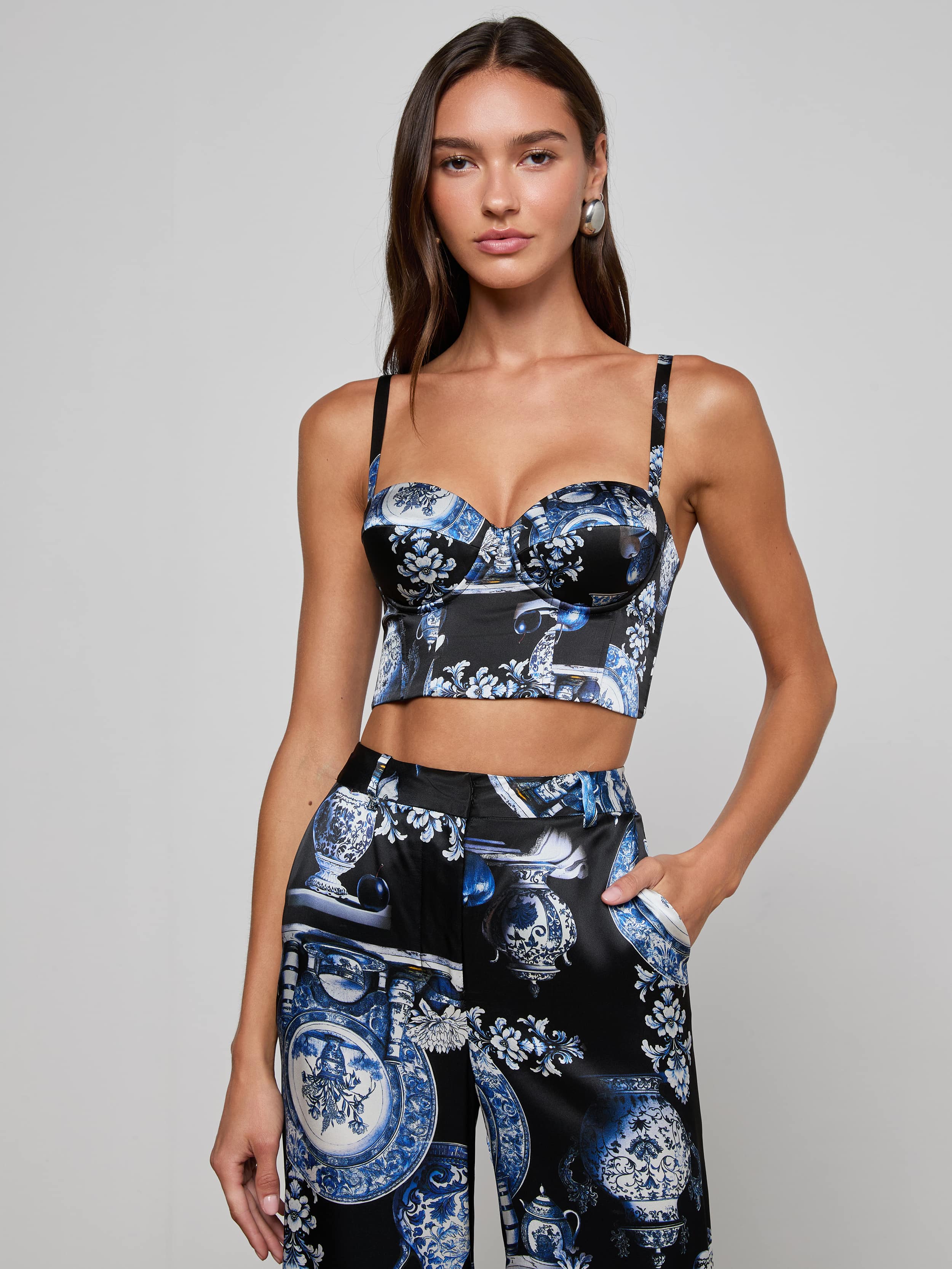 L'AGENCE - Sonya Silk Bustier