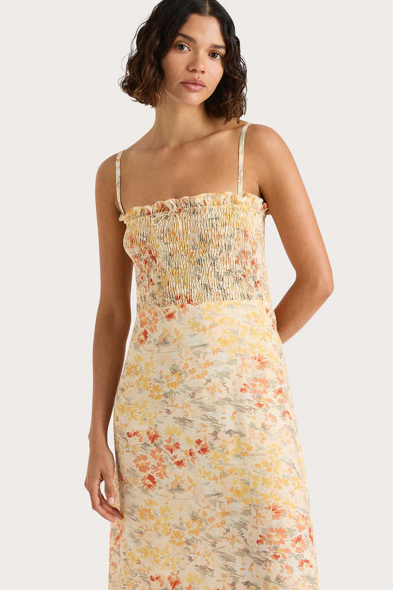 Faithfull - Sorana Midi Dress Adeline Floral Yellow- Final Sale - Image 2