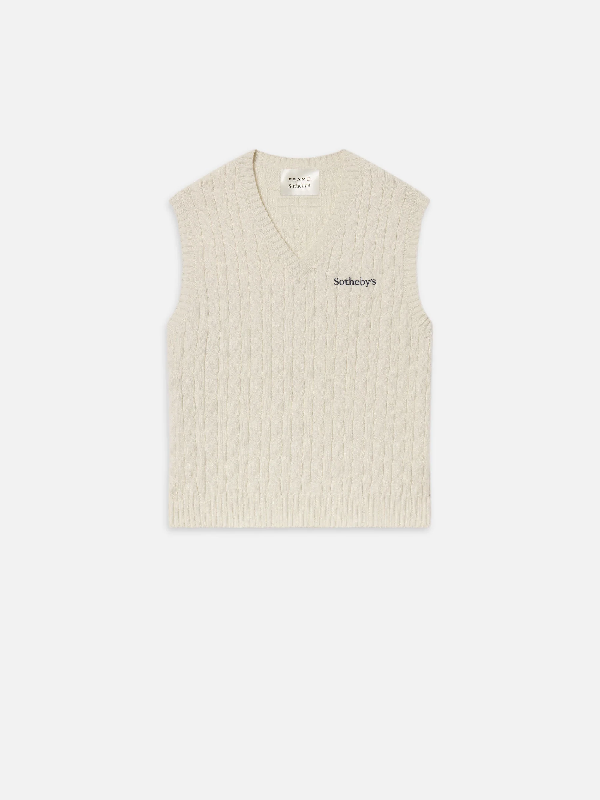 FRAME - Sotheby's Unisex Cable Sweater Vest