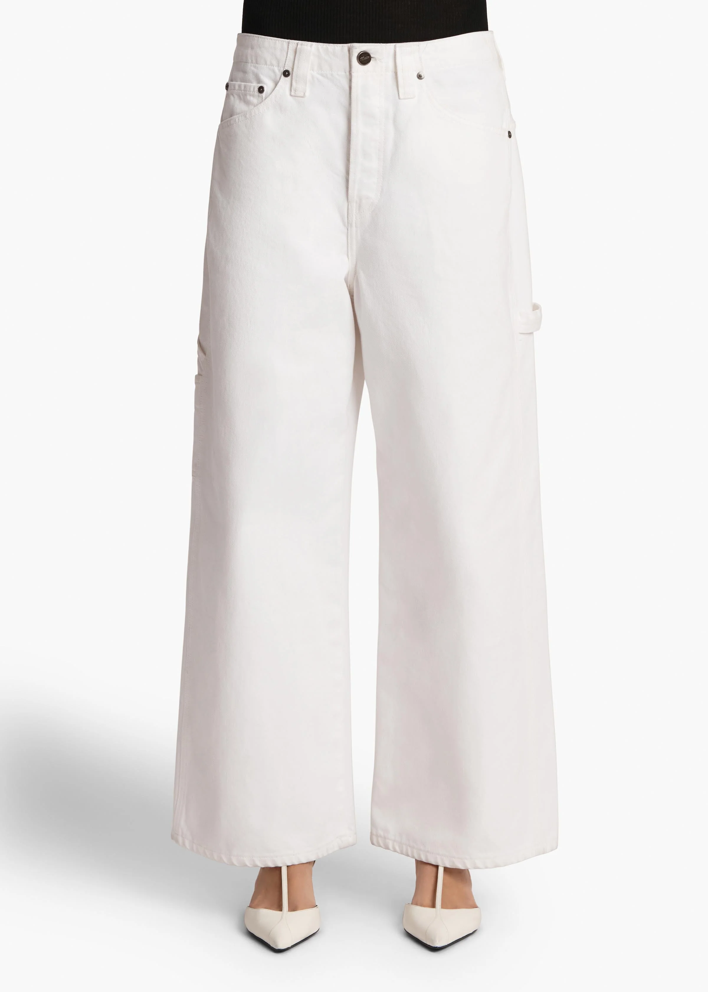Khaite - Sowen Jean in White - Image 3