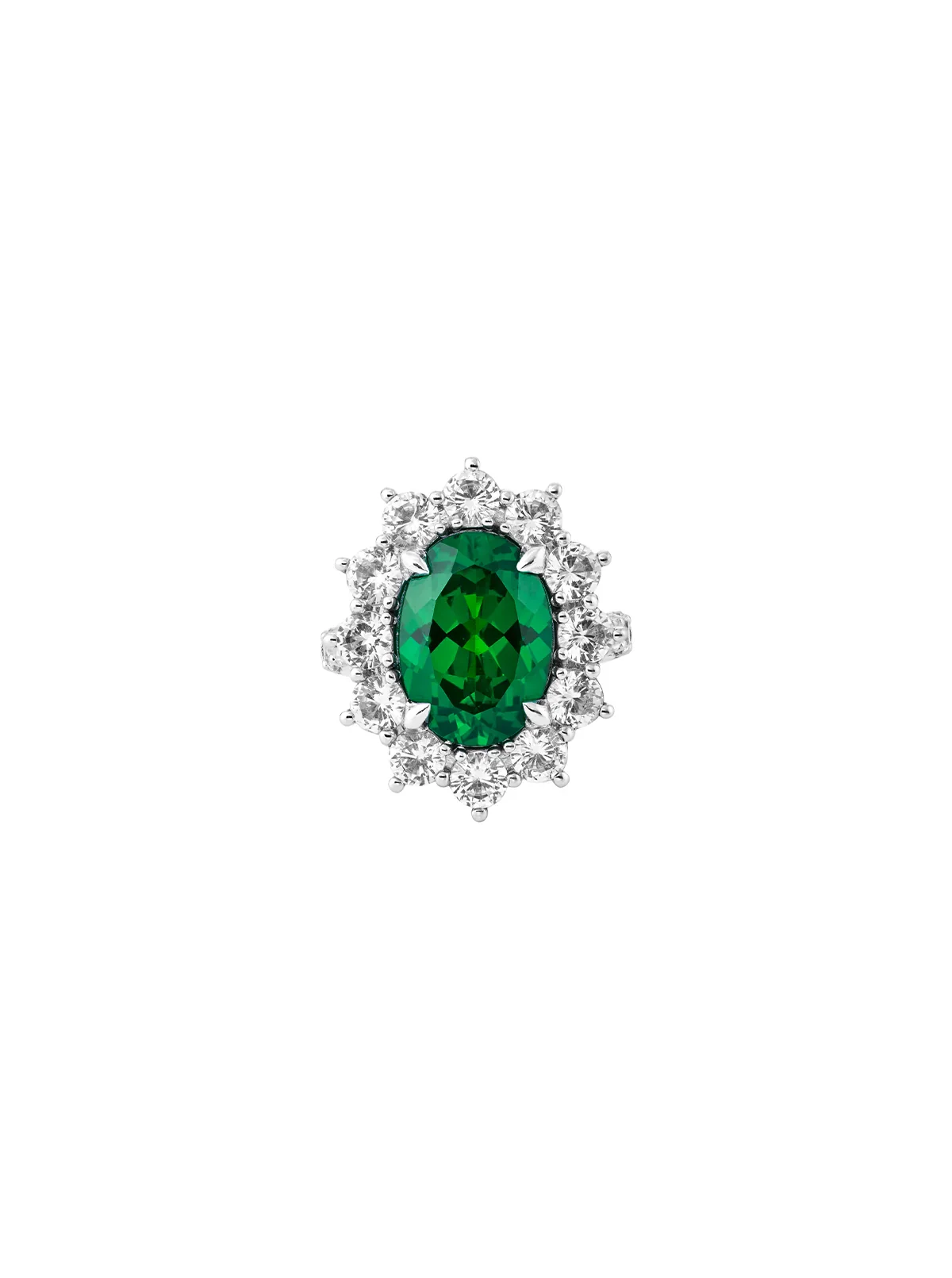 Dorsey - SPENCER, LAB EMERALD RING, SILVER