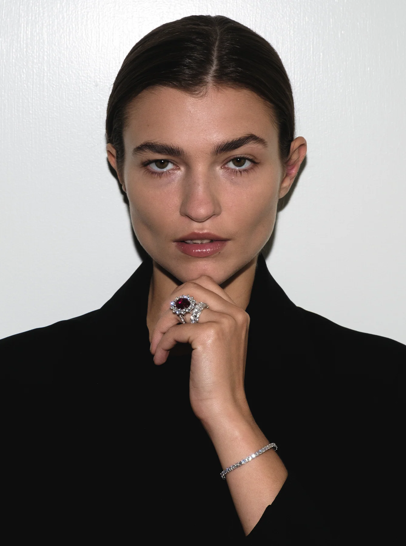 Dorsey - SPENCER, LAB RED SAPPHIRE RING, GOLD - Image 3