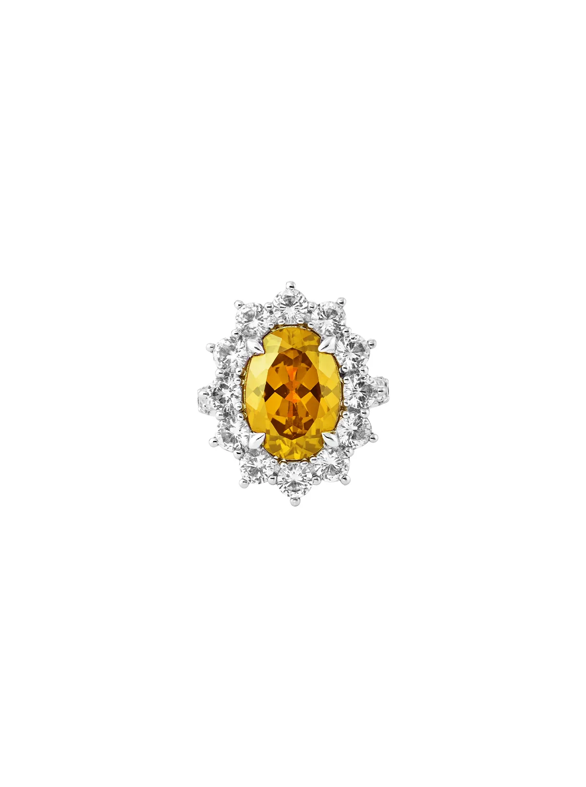 Dorsey - SPENCER, LAB YELLOW SAPPHIRE RING, SILVER