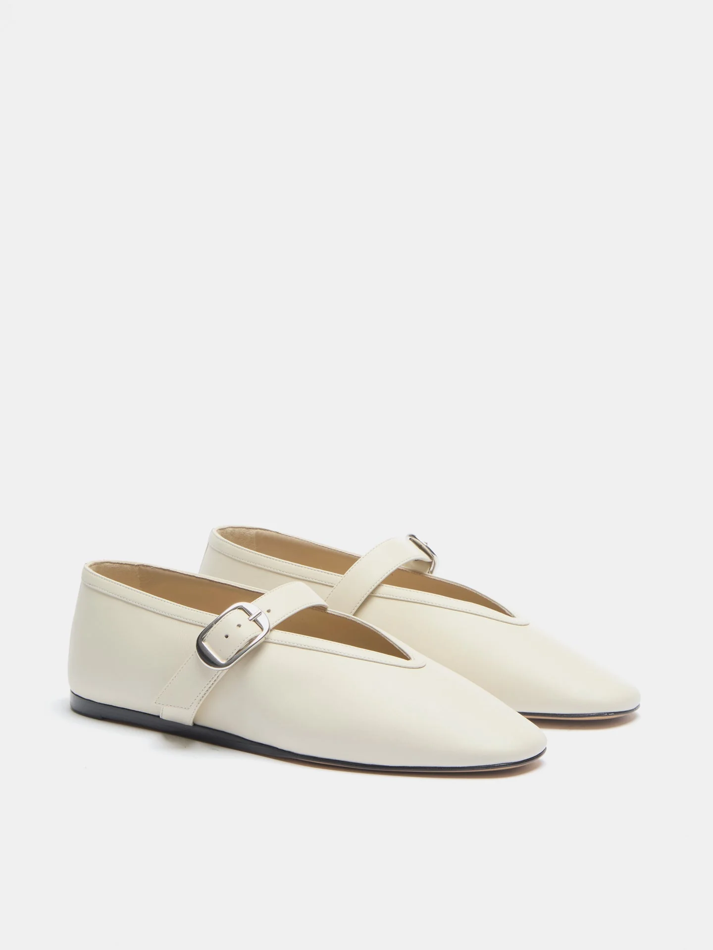 Le Monde Beryl - Stella Slipper / Ecru Leather - Image 2