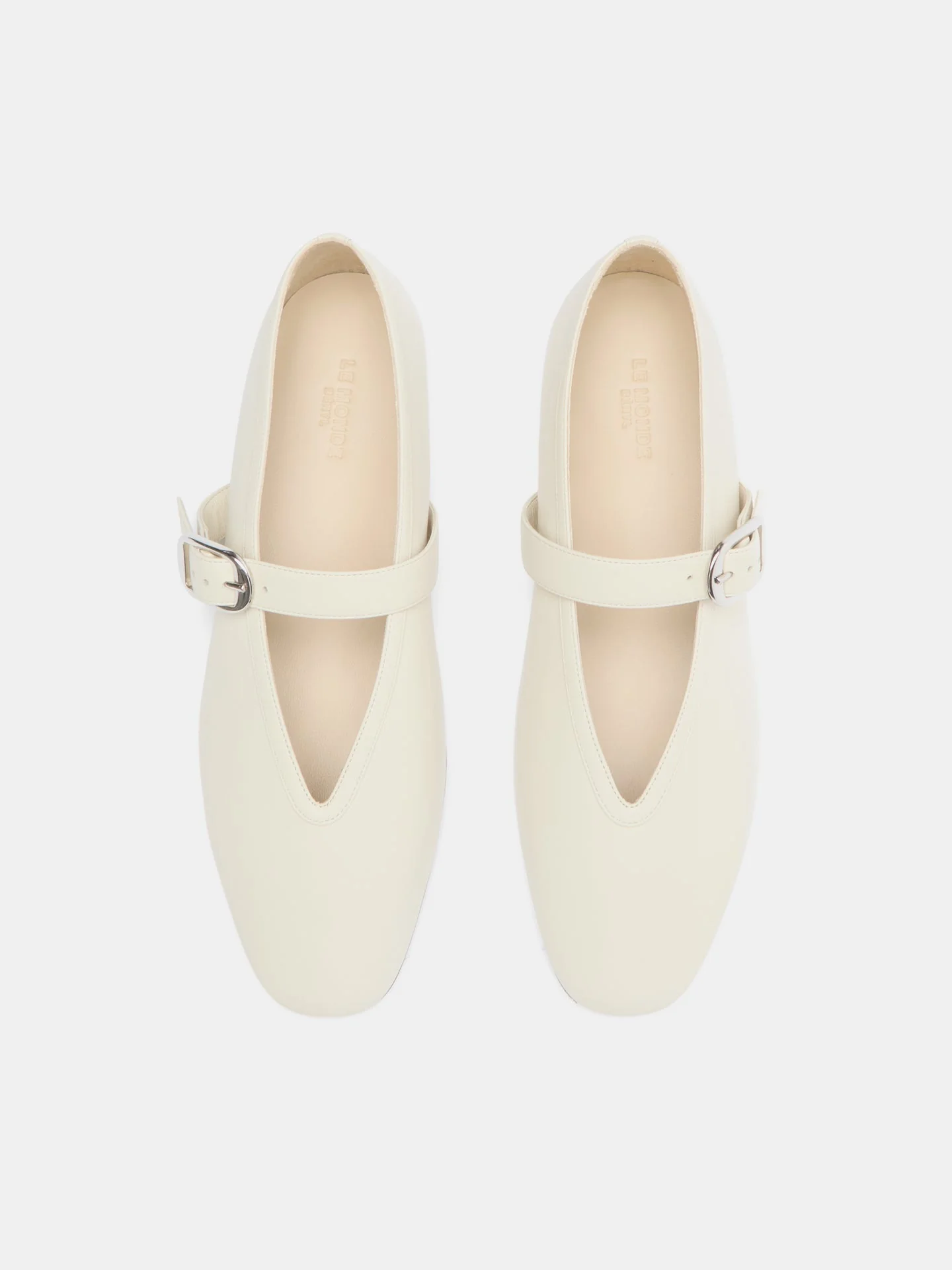 Le Monde Beryl - Stella Slipper / Ecru Leather - Image 3