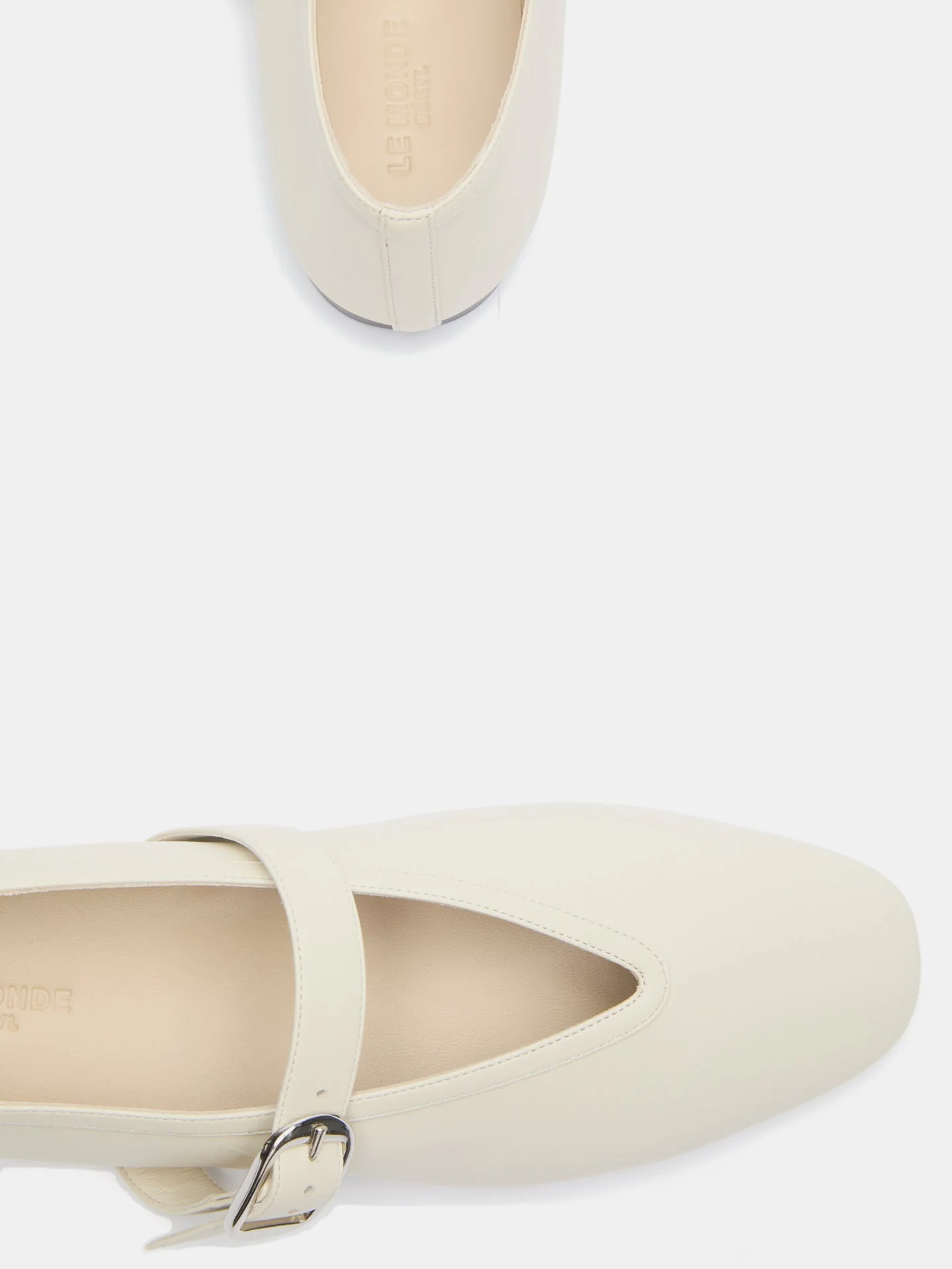 Le Monde Beryl - Stella Slipper / Ecru Leather - Image 4