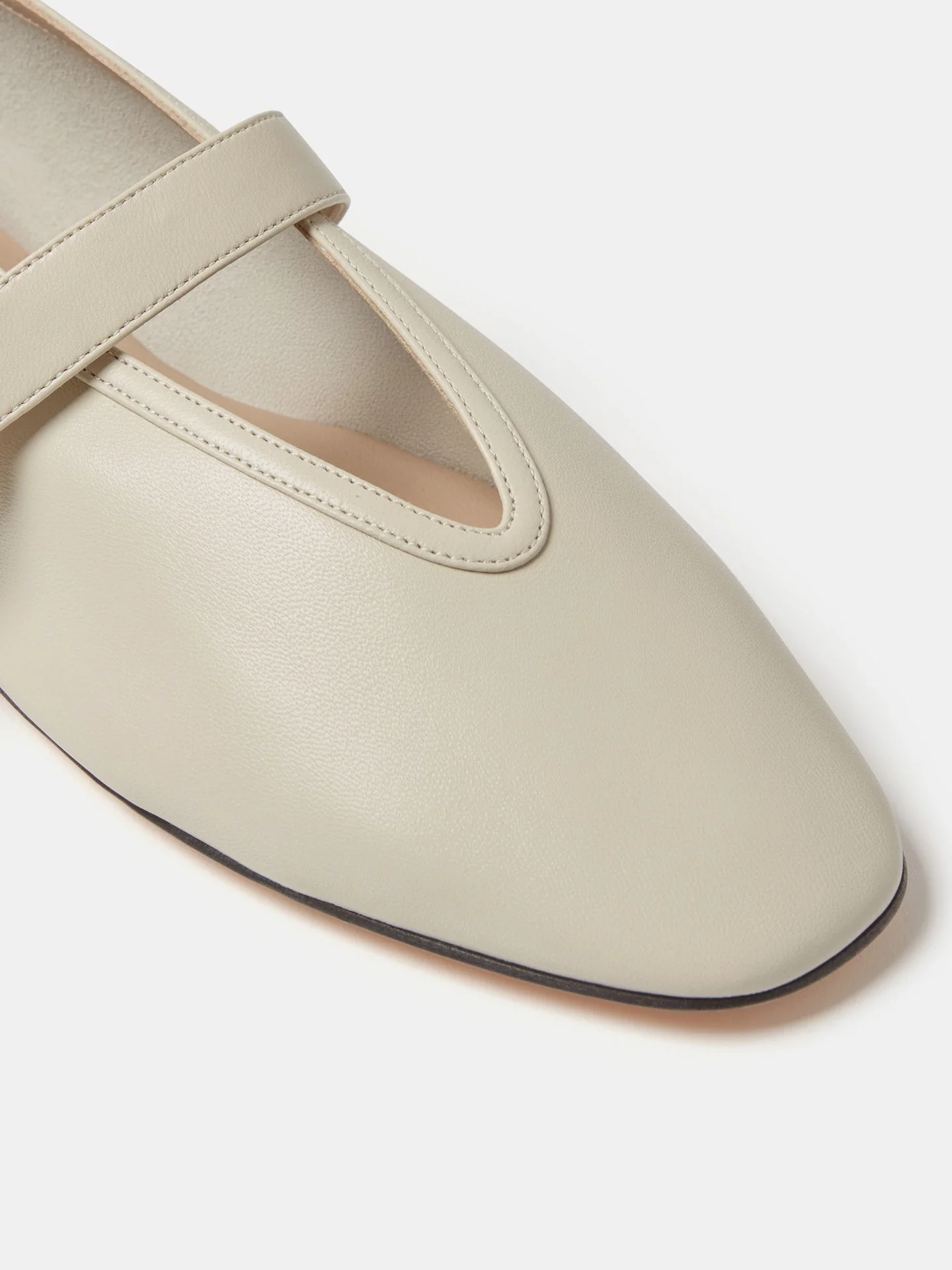 Le Monde Beryl - Stella Slipper / Ecru Leather - Image 5
