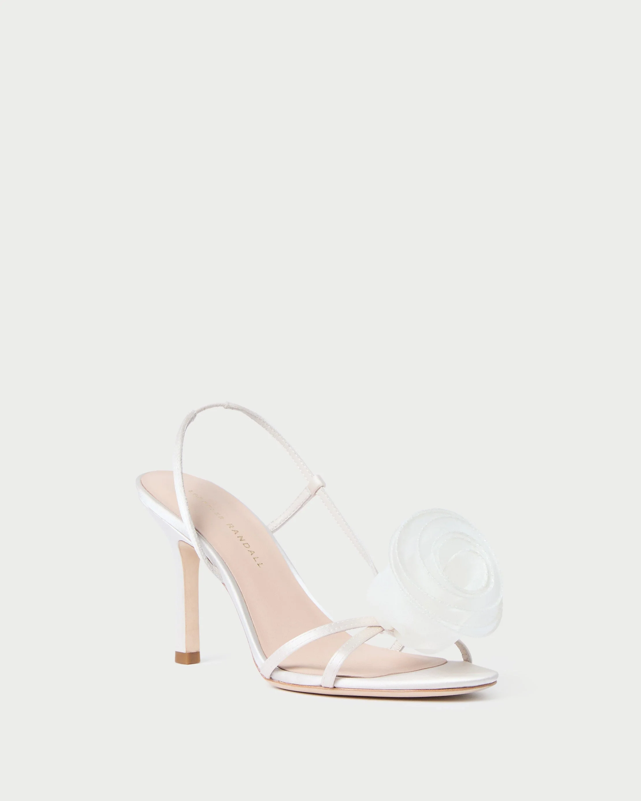 Loeffler Randall - Steph Cream Organza Rose Sandal