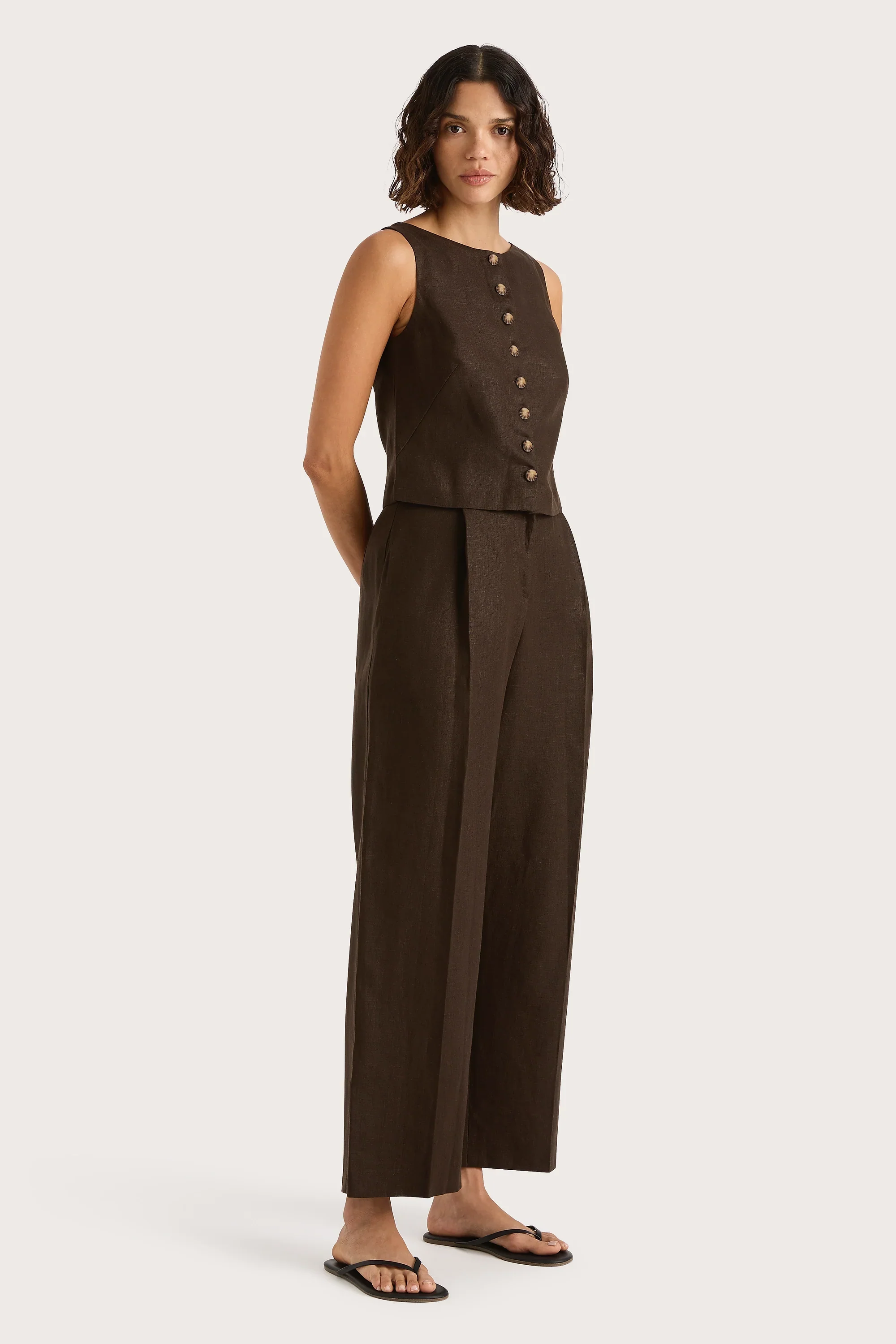 Faithfull - Stevie Trouser Coffee - Final Sale - Image 4