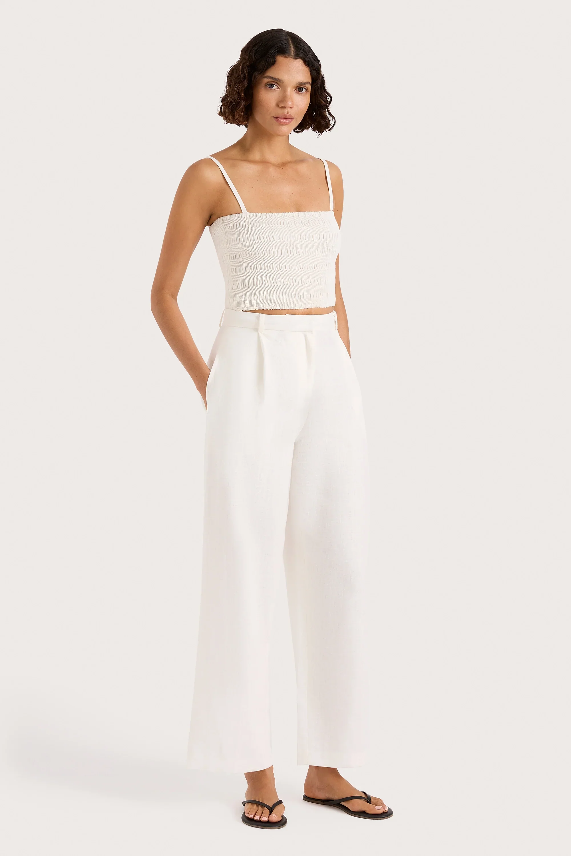Faithfull - Stevie Trouser White - Image 4