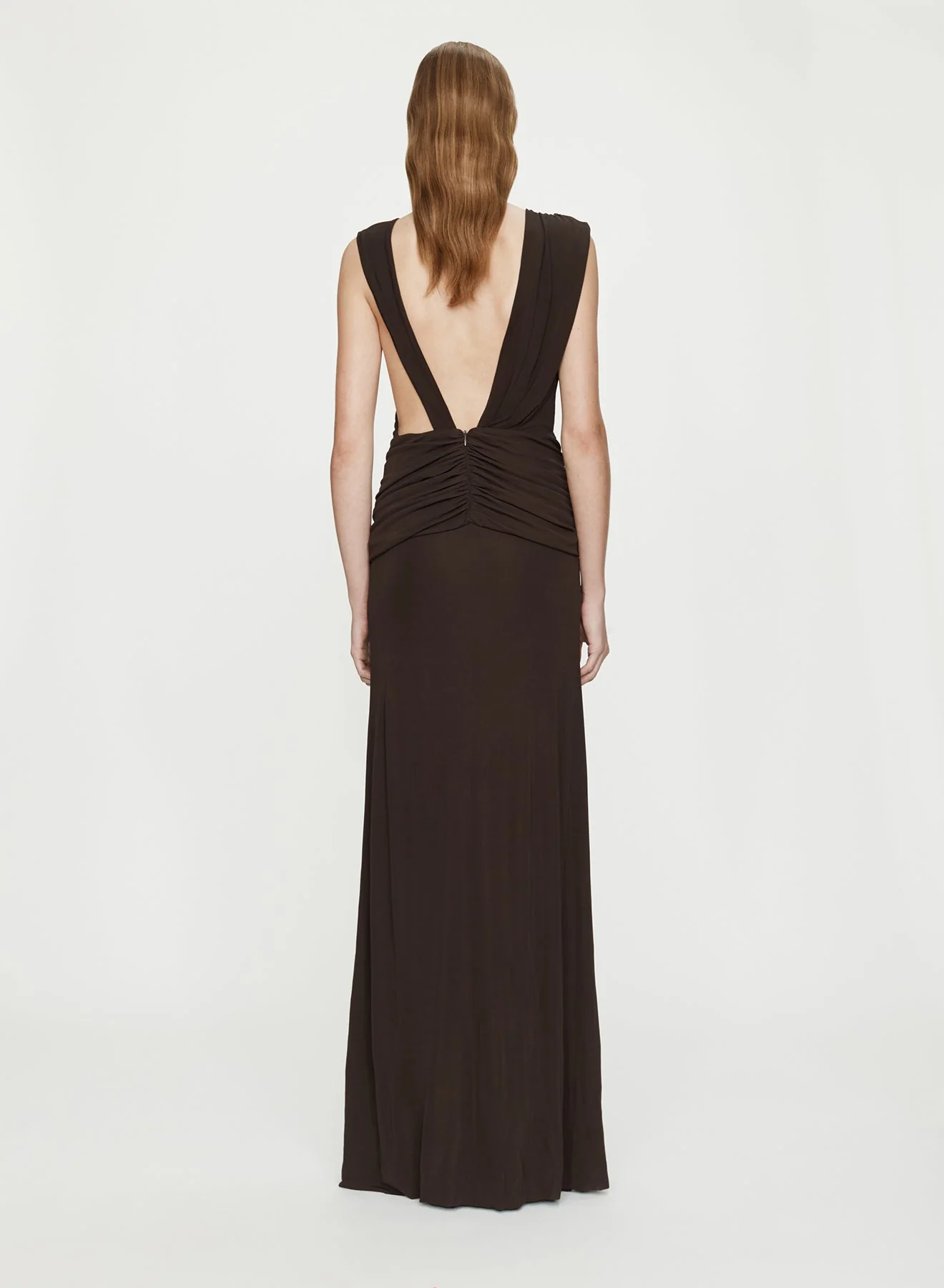 Christopher Esber - Stone Pin Scarf Drape Long Dress - Image 4