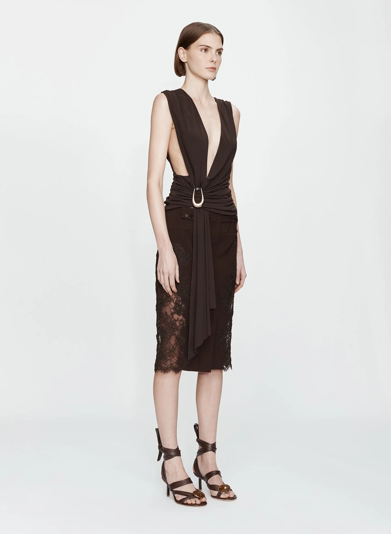 Christopher Esber - Stone Pin Scarf Drape Top - Image 3