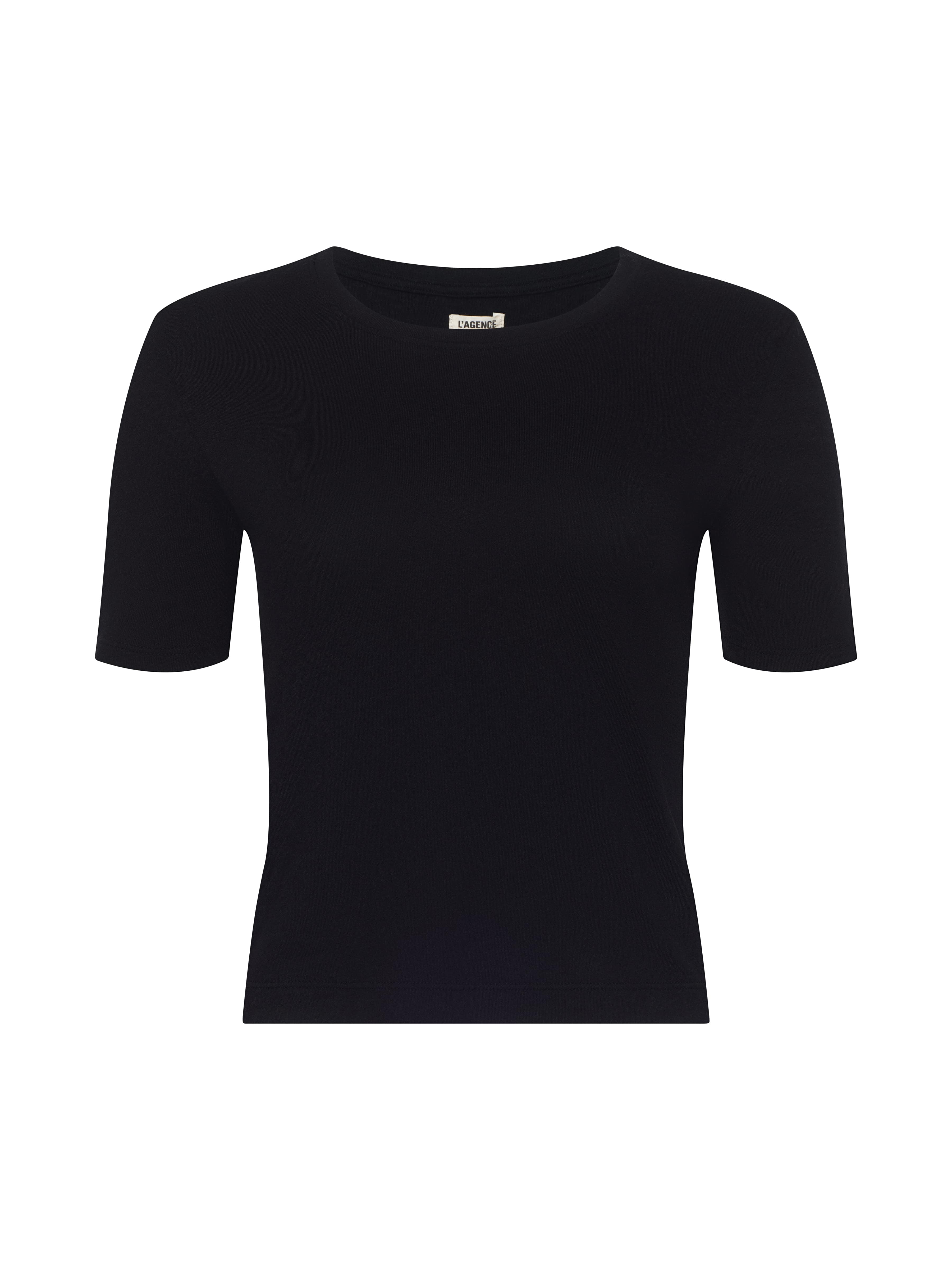 L'AGENCE - Stormy Cropped Cotton Tee - Image 12