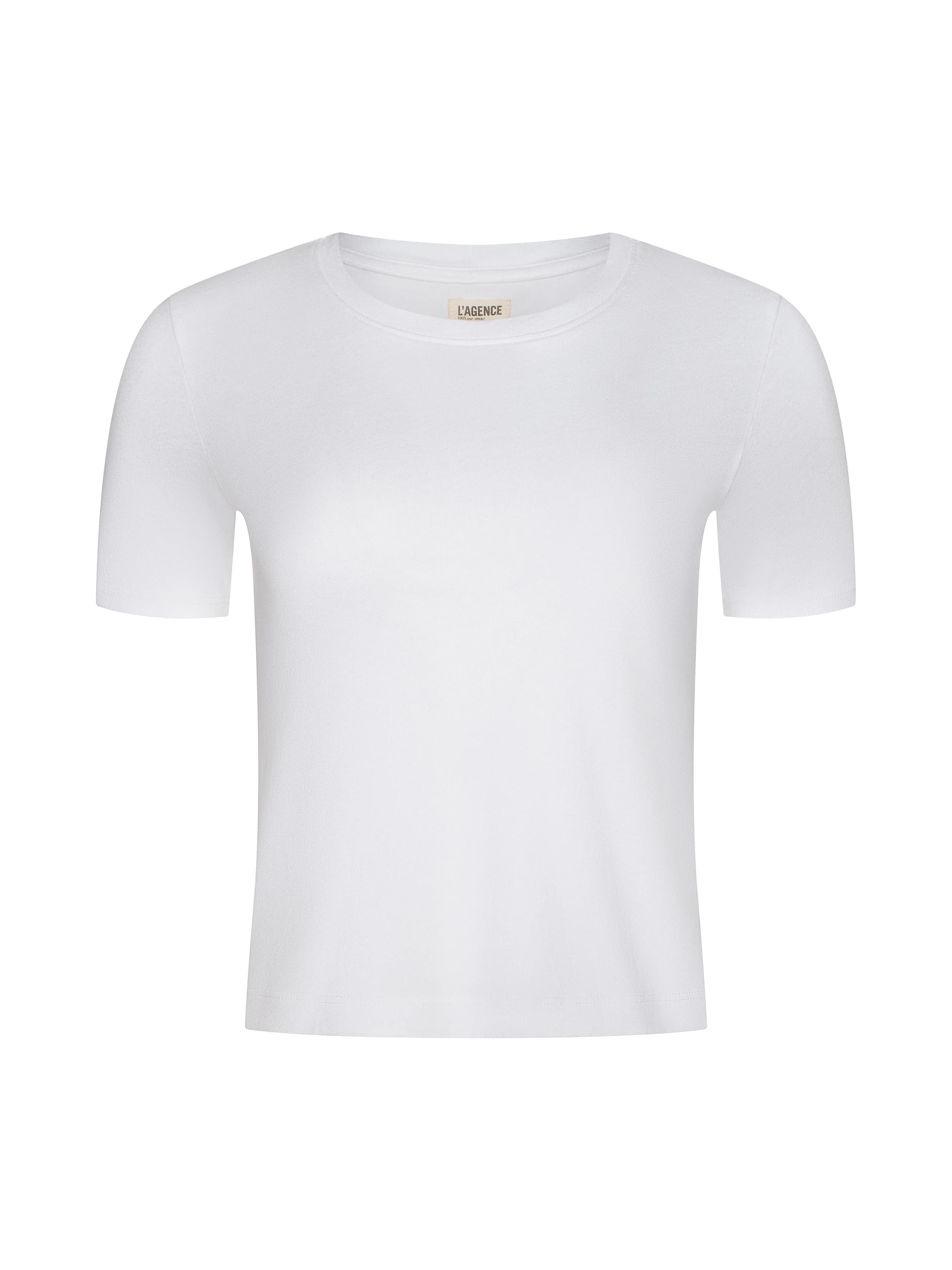 L'AGENCE - Stormy Cropped Cotton Tee - Image 6