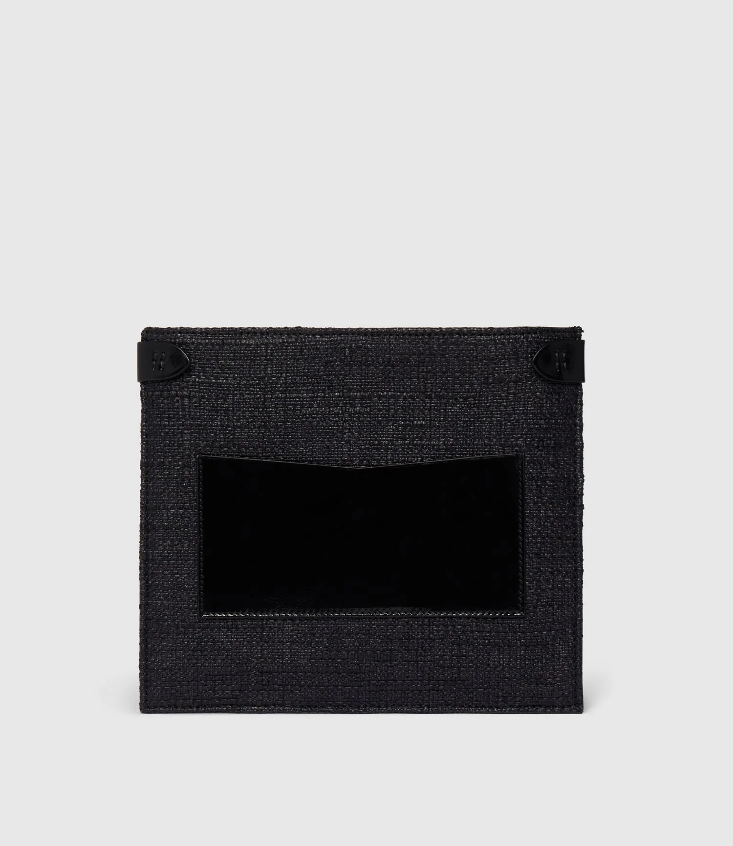 Metier - Stowaway Crossbody Bouclé Glossy Calfskin Black - Image 3