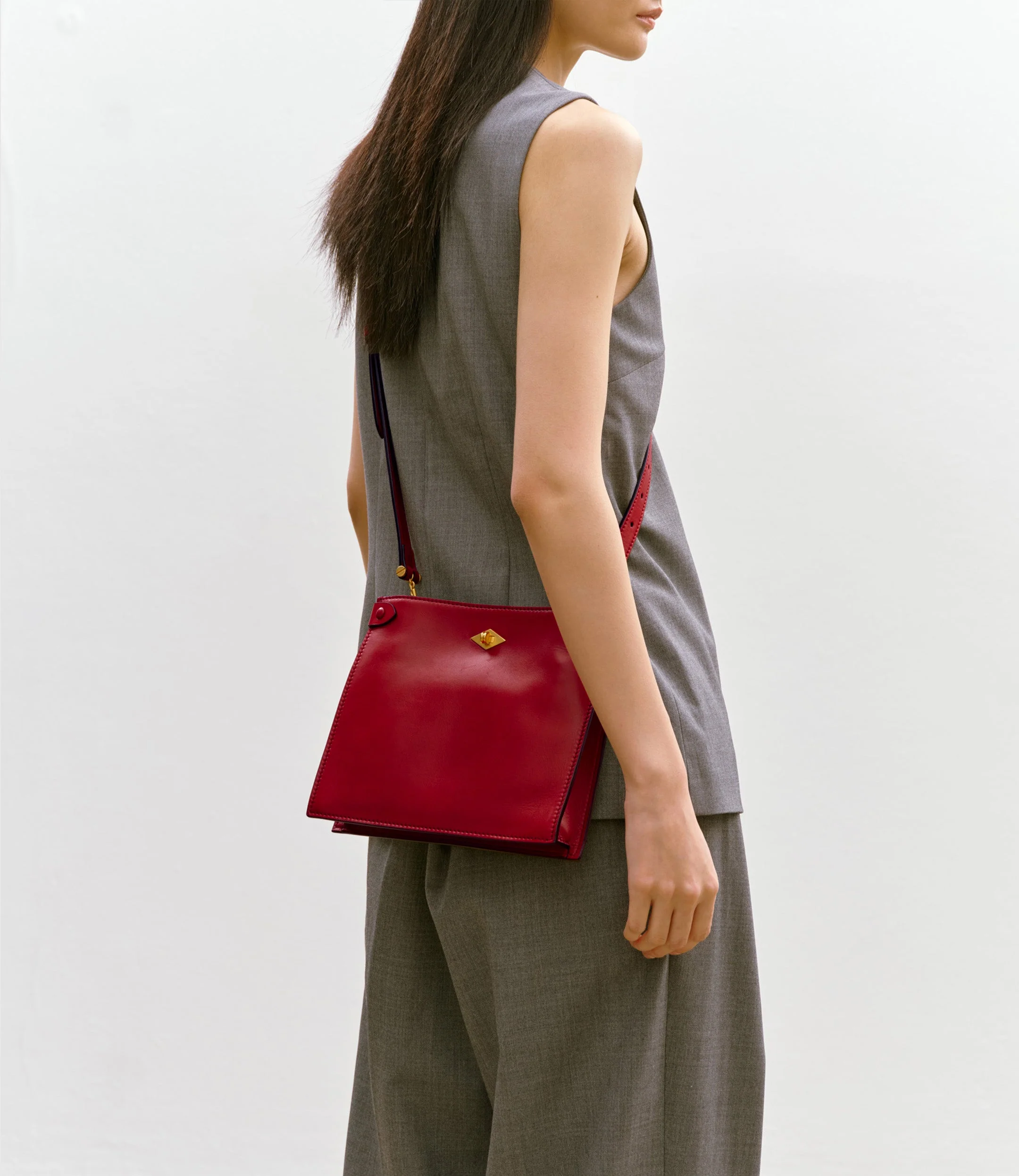 Metier - Stowaway Crossbody Buttery Nappa Pomodoro - Image 2