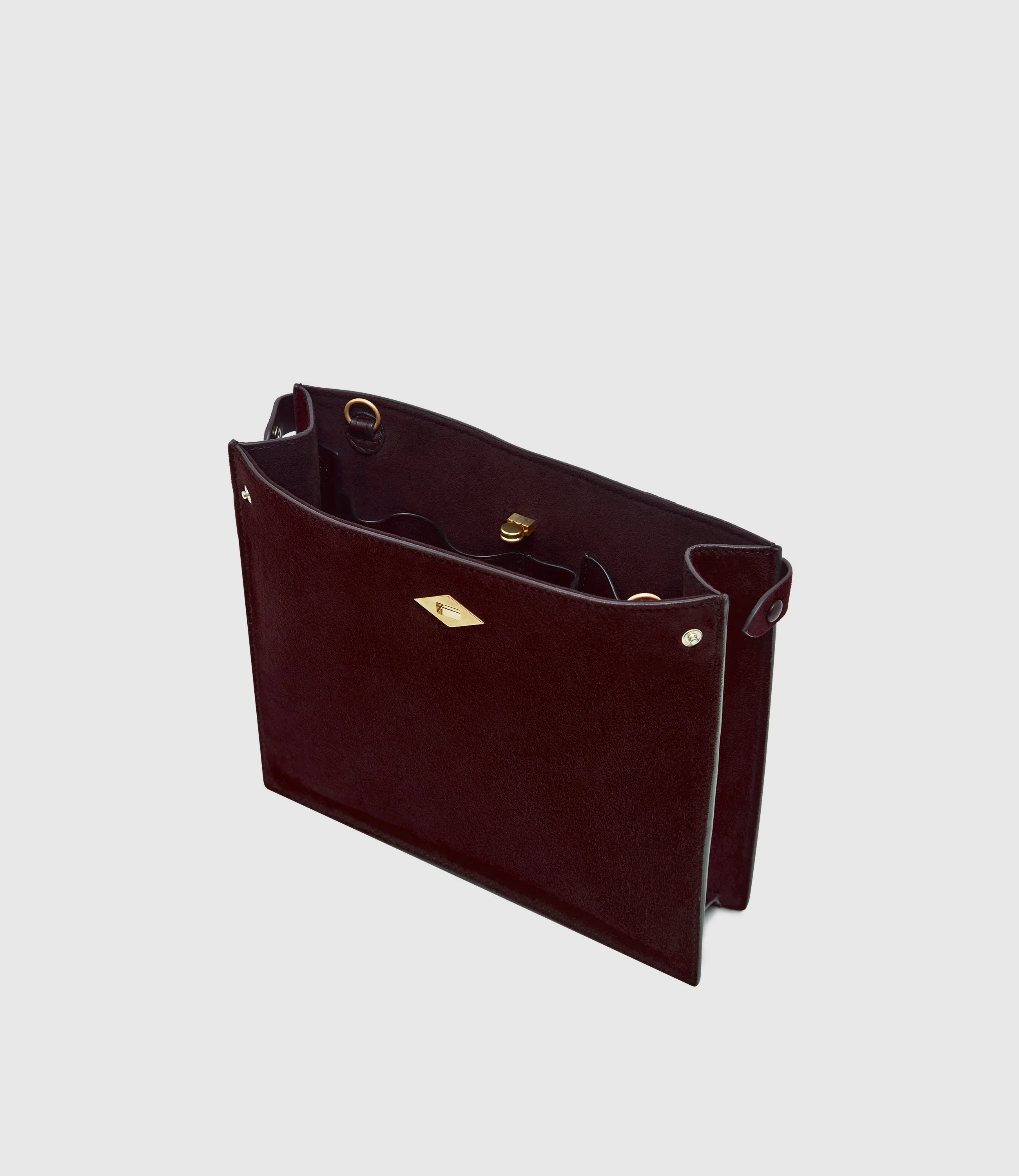 Metier - Stowaway Crossbody Buttery Suede Amarone - Image 3
