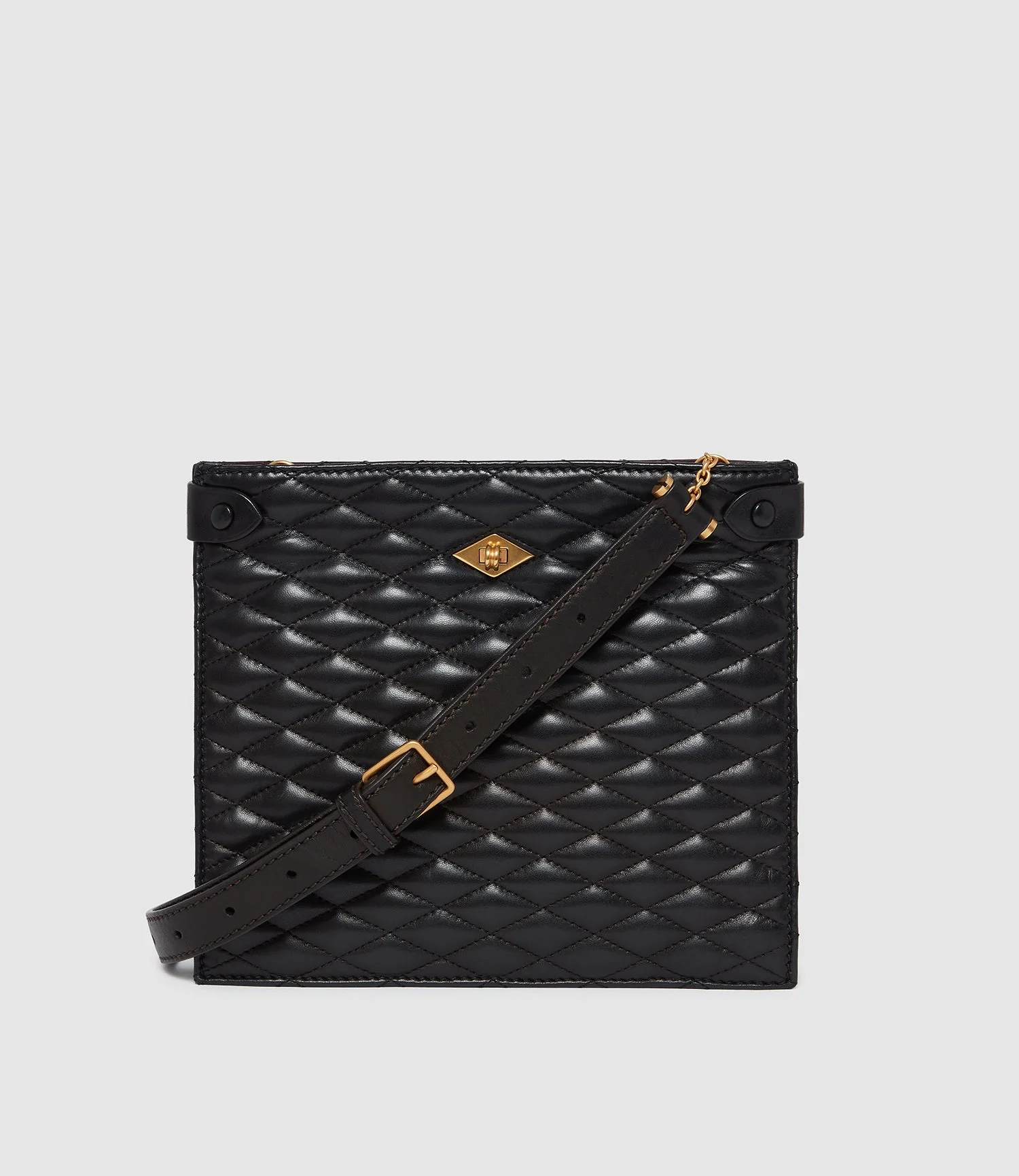 Metier - Stowaway Crossbody Nappa Diamond Quilt Black