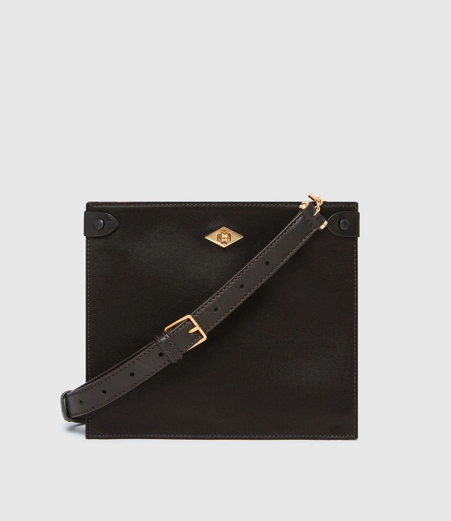 Metier - Stowaway Crossbody Silk Satin Black