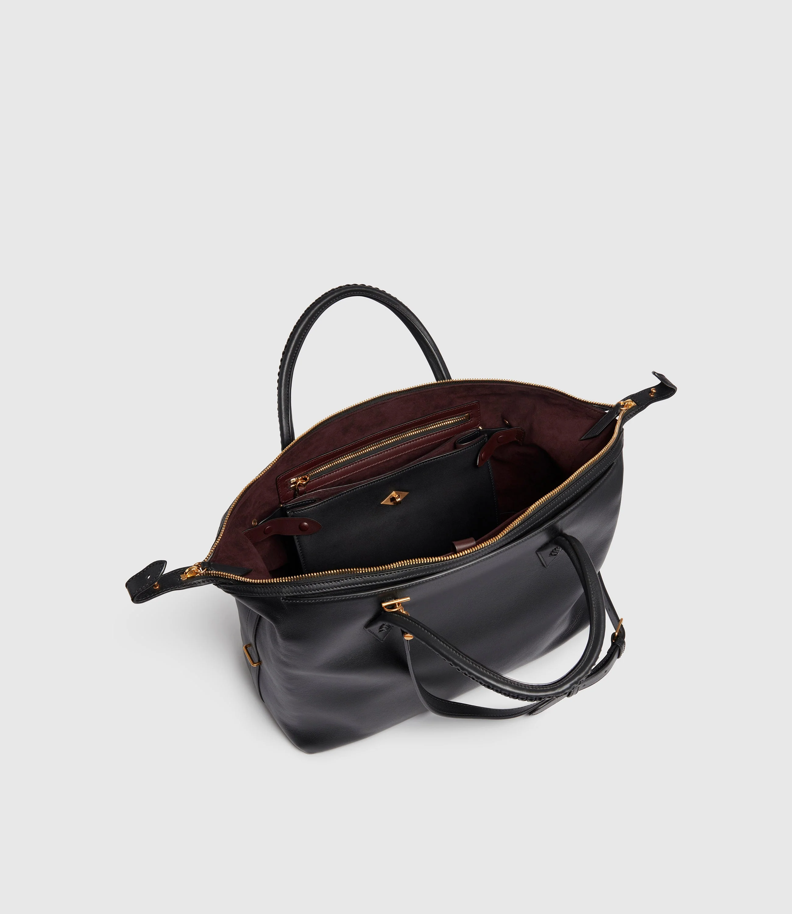 Metier - Stowaway Crossbody Smooth Calfskin Black - Image 4