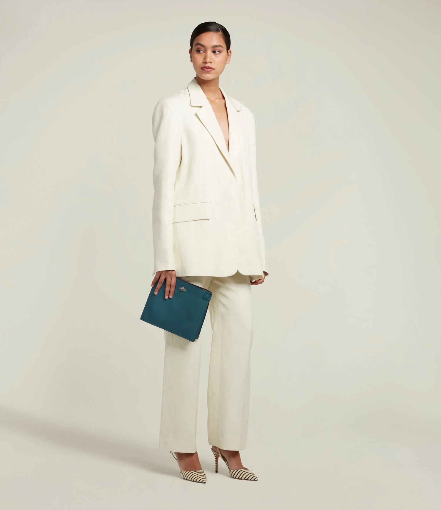 Metier - Stowaway Crossbody Smooth Calfskin Lost At Sea - Image 5