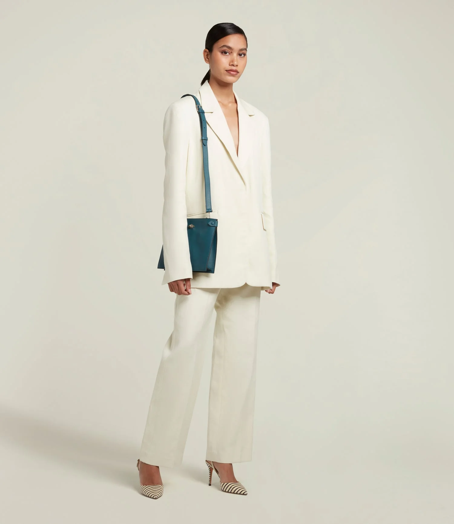 Metier - Stowaway Crossbody Smooth Calfskin Lost At Sea - Image 6