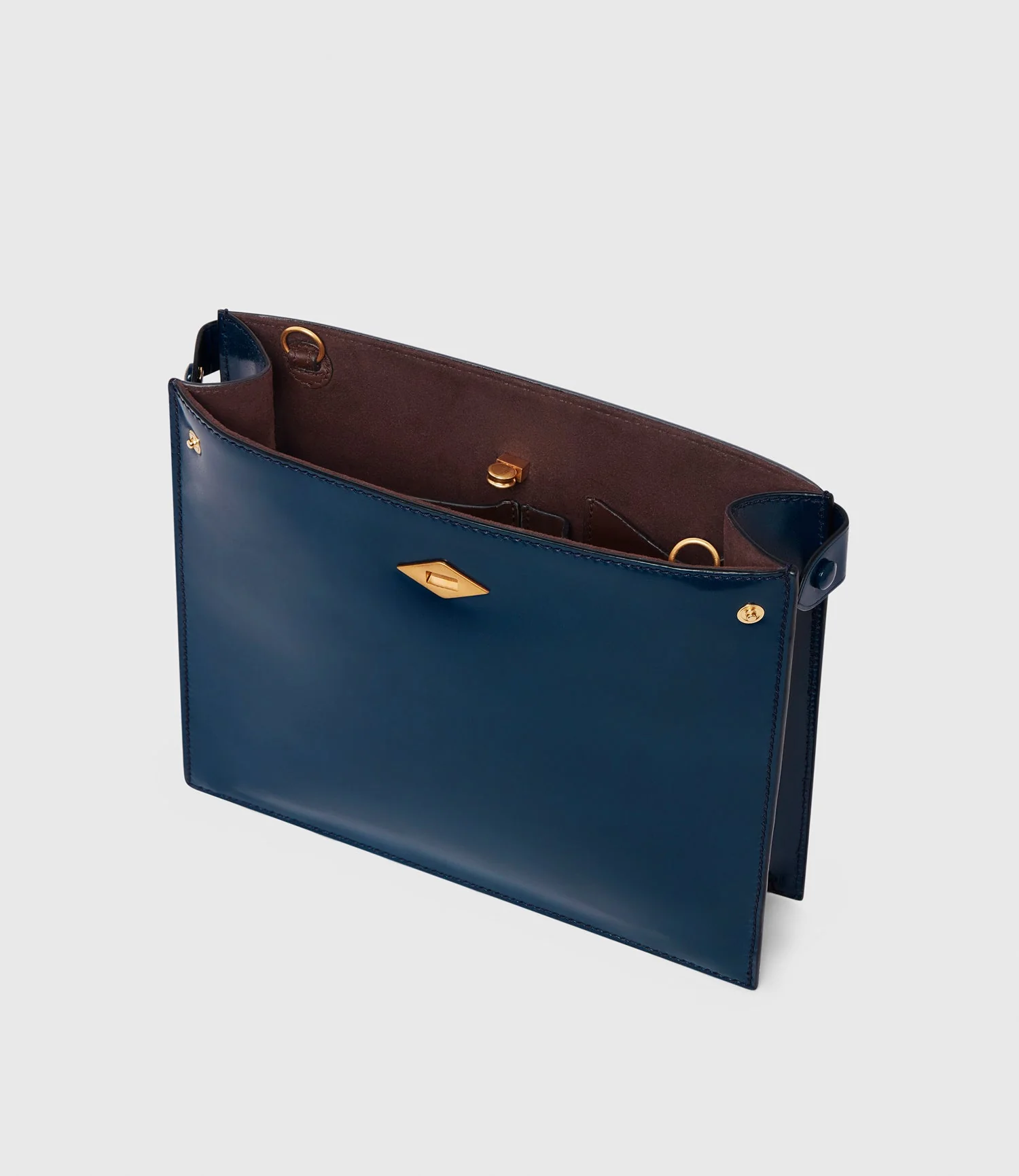 Metier - Stowaway Glossy Calfskin Sapphire - Image 2