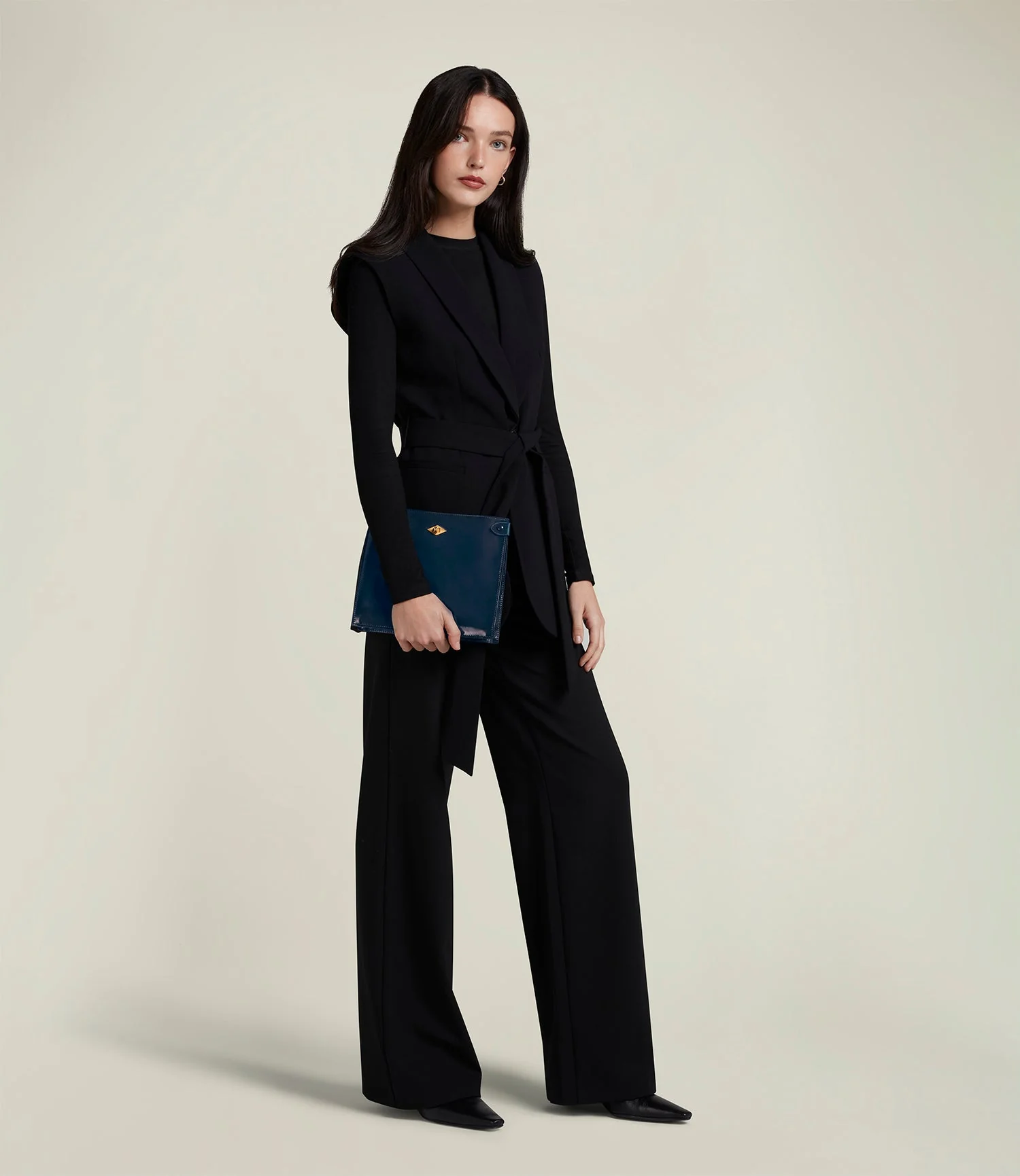 Metier - Stowaway Glossy Calfskin Sapphire - Image 5