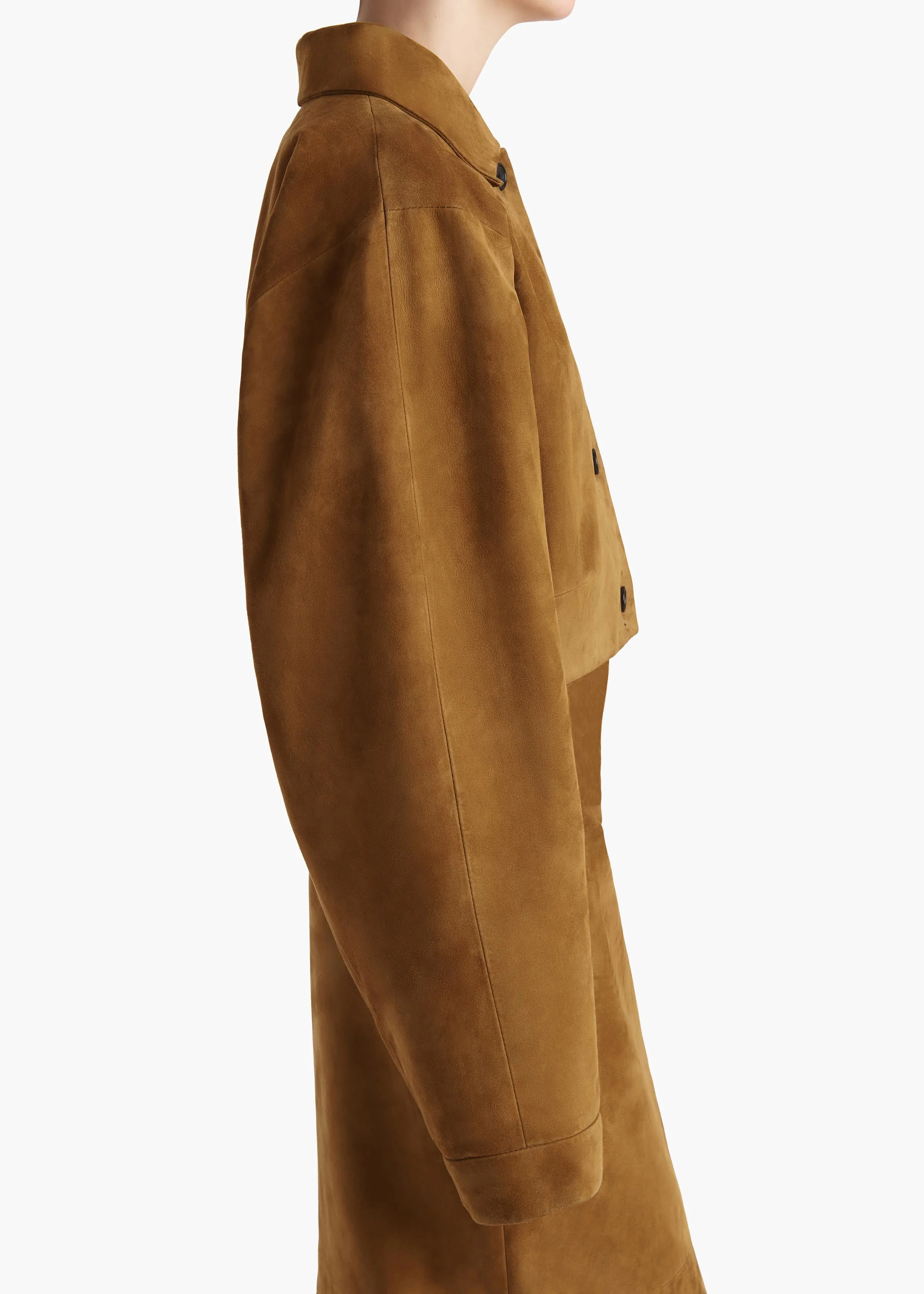 Khaite - Sue Jacket in Toffee Suede - Image 5