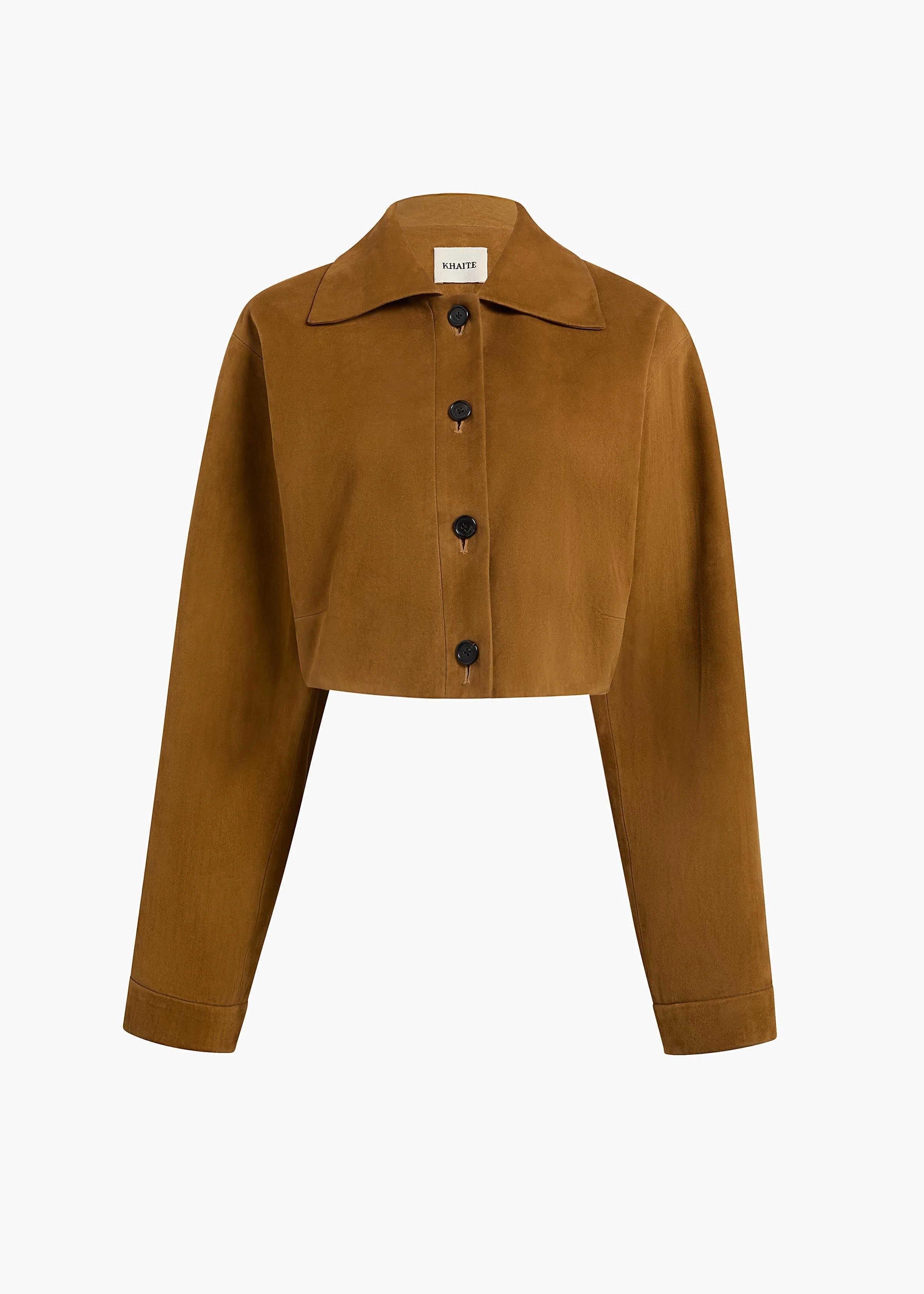 Khaite - Sue Jacket in Toffee Suede - Image 8