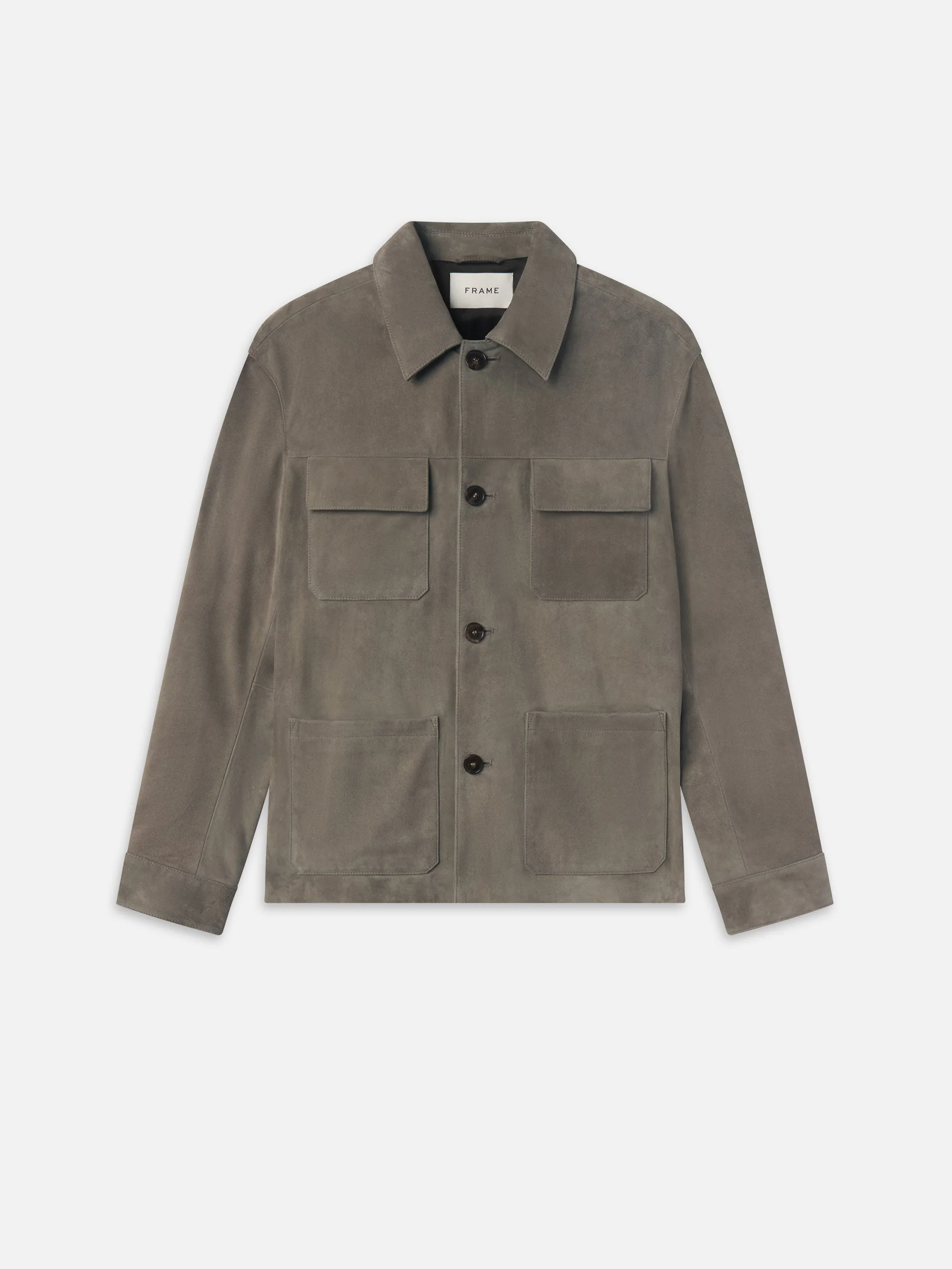 FRAME - Suede Chore Coat - Image 2
