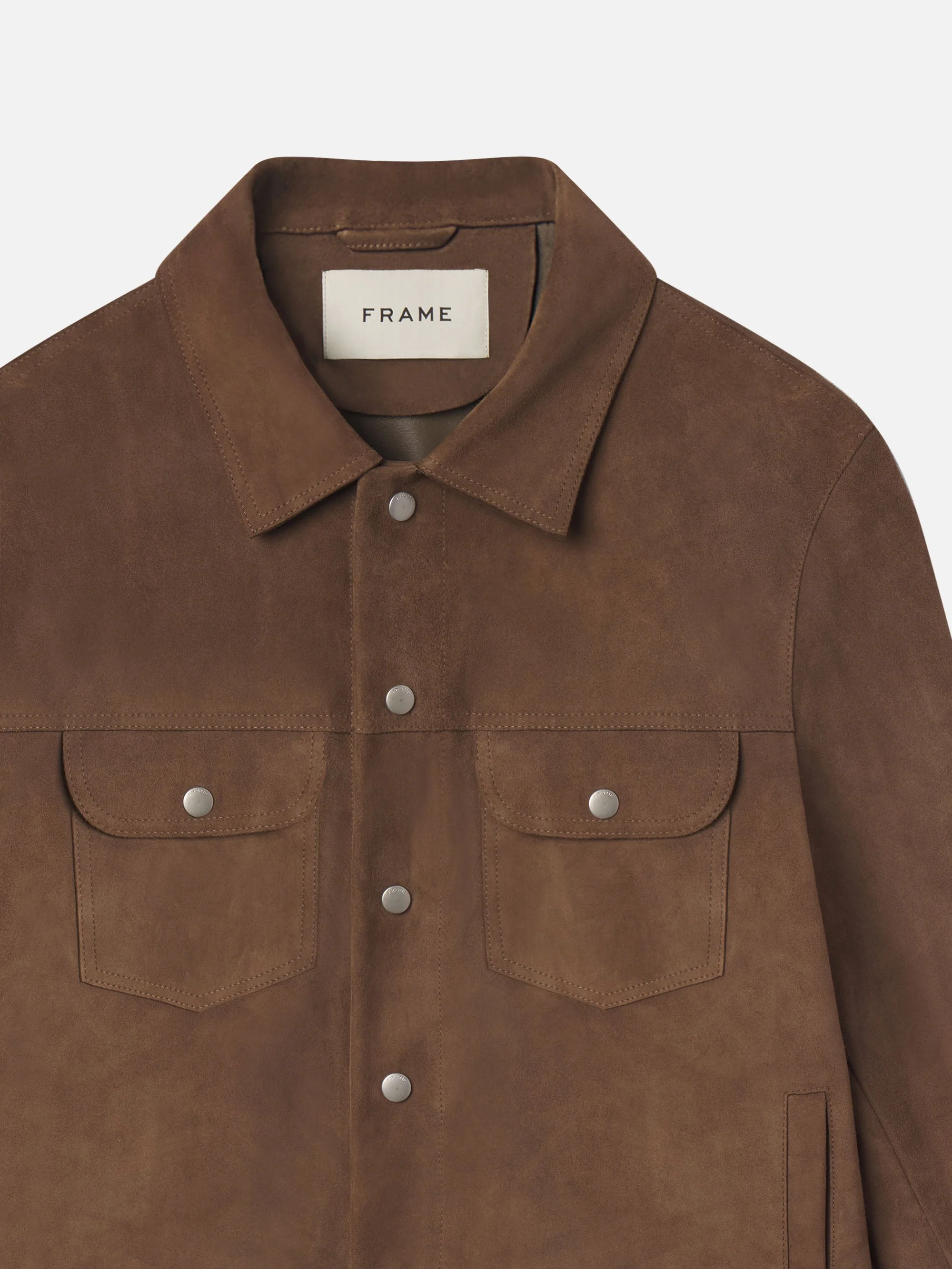 FRAME - Suede Trucker Jacket - Image 2