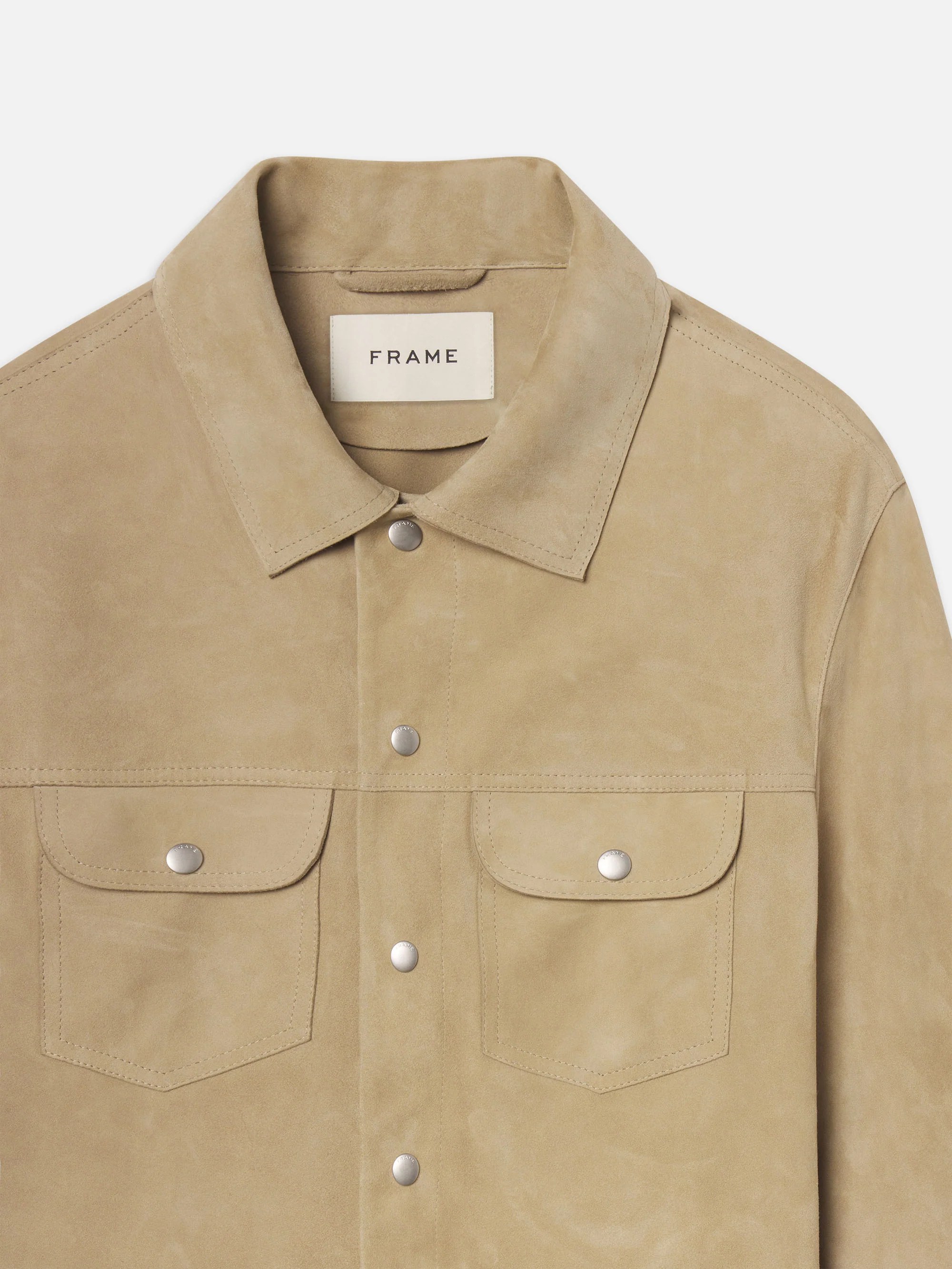 FRAME - Suede Trucker Jacket - Image 4