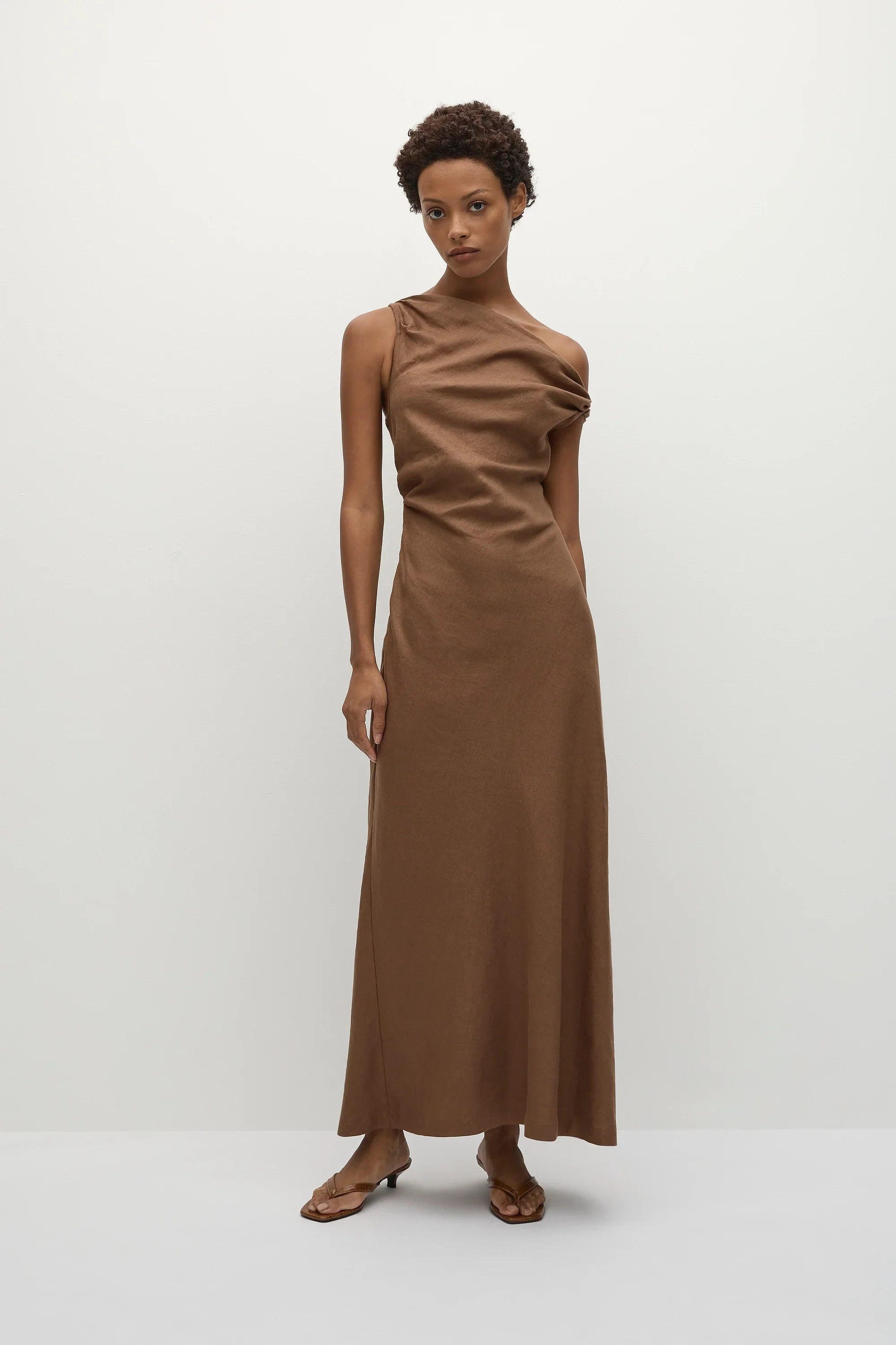 Faithfull - Suis Midi Dress Clay - Final Sale