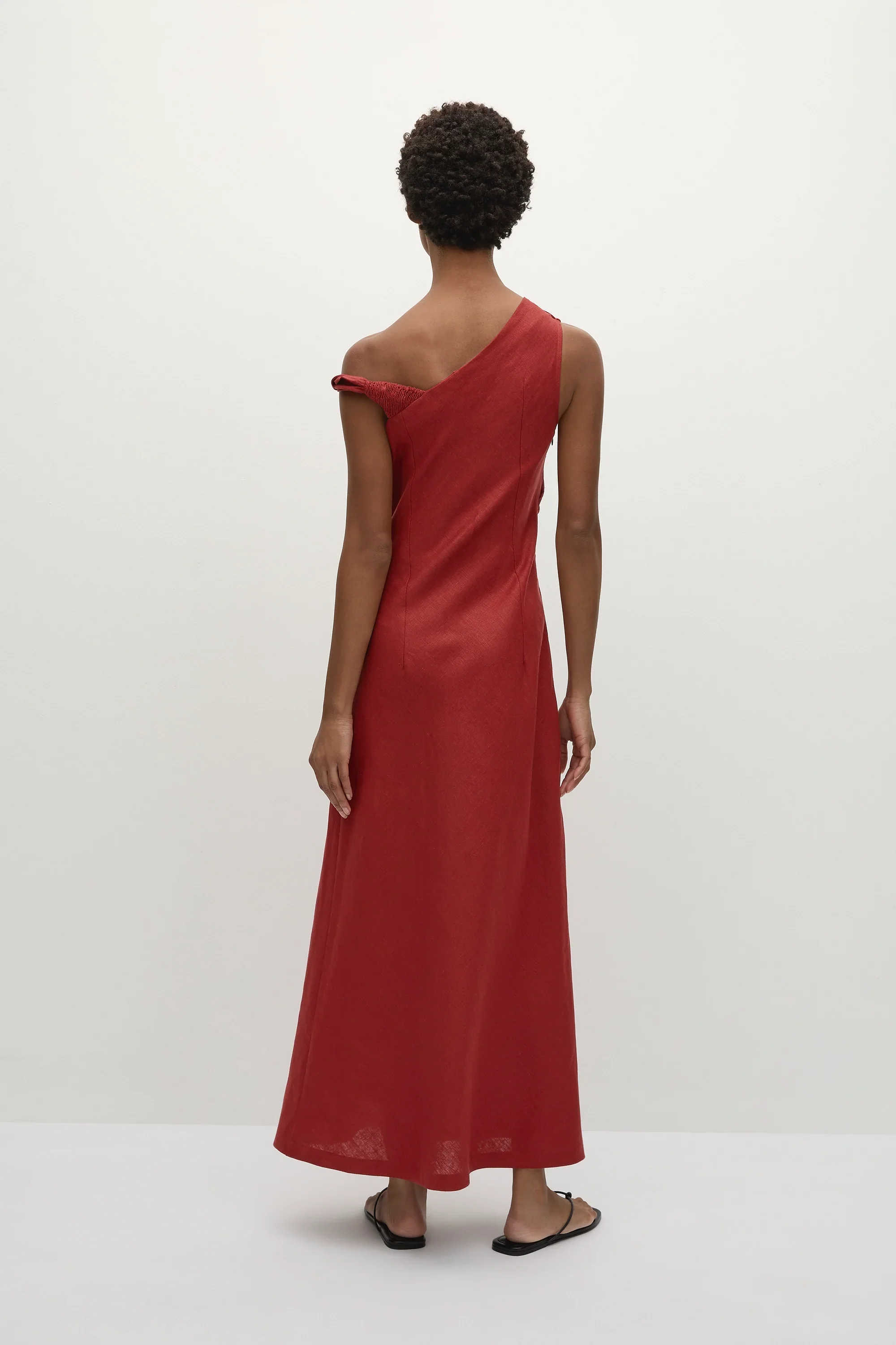 Faithfull - Suis Midi Dress Deep Red - Final Sale - Image 5