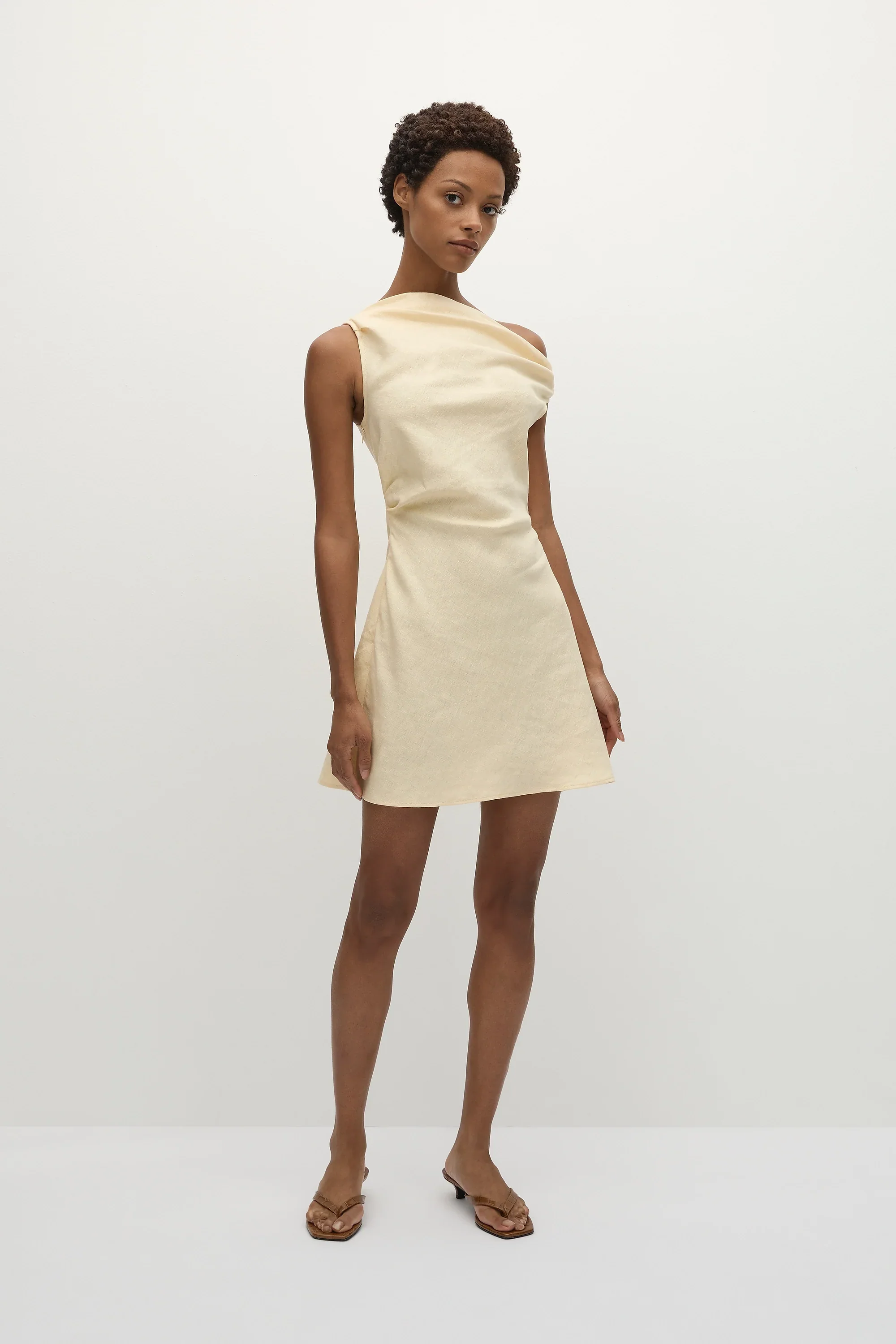 Faithfull - Suis Mini Dress Butter - Final Sale - Image 3