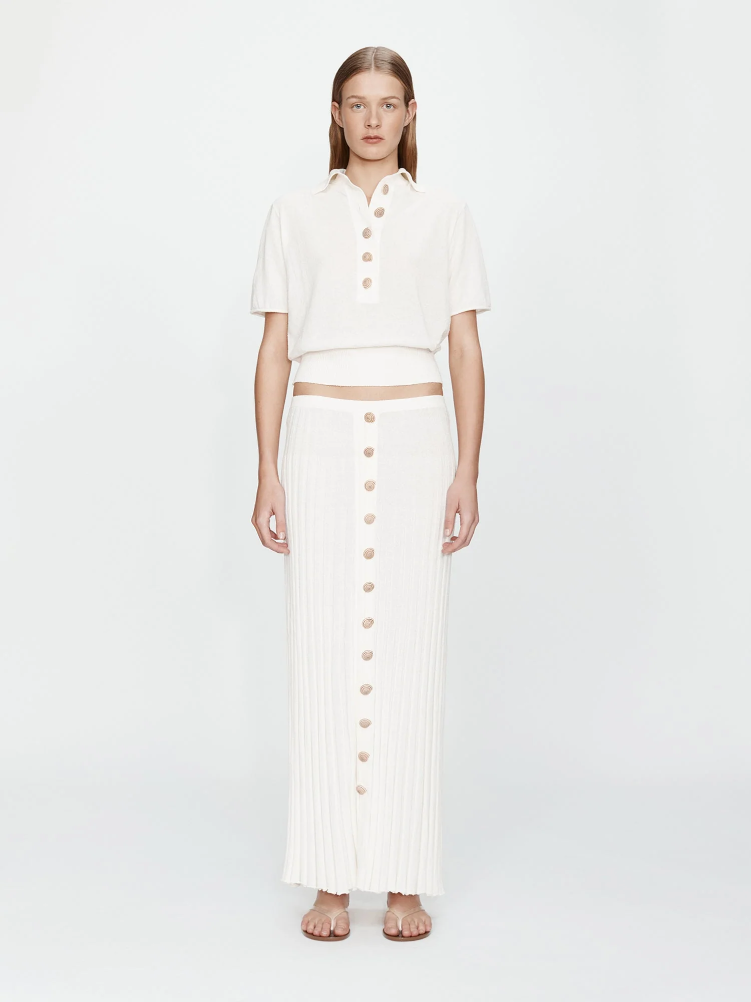 Christopher Esber - Sundial Shell Knit Polo - Image 2