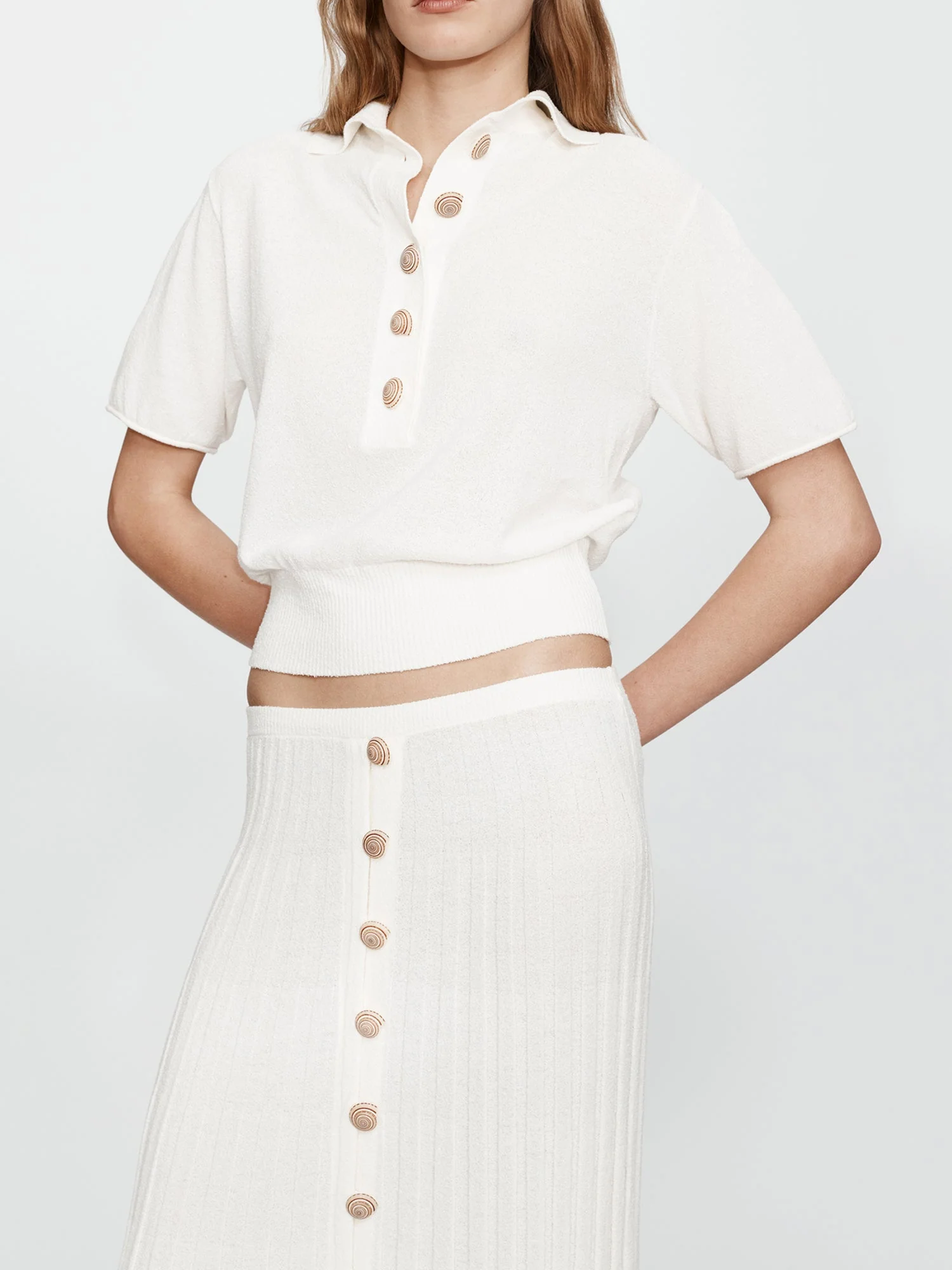 Christopher Esber - Sundial Shell Knit Polo - Image 3