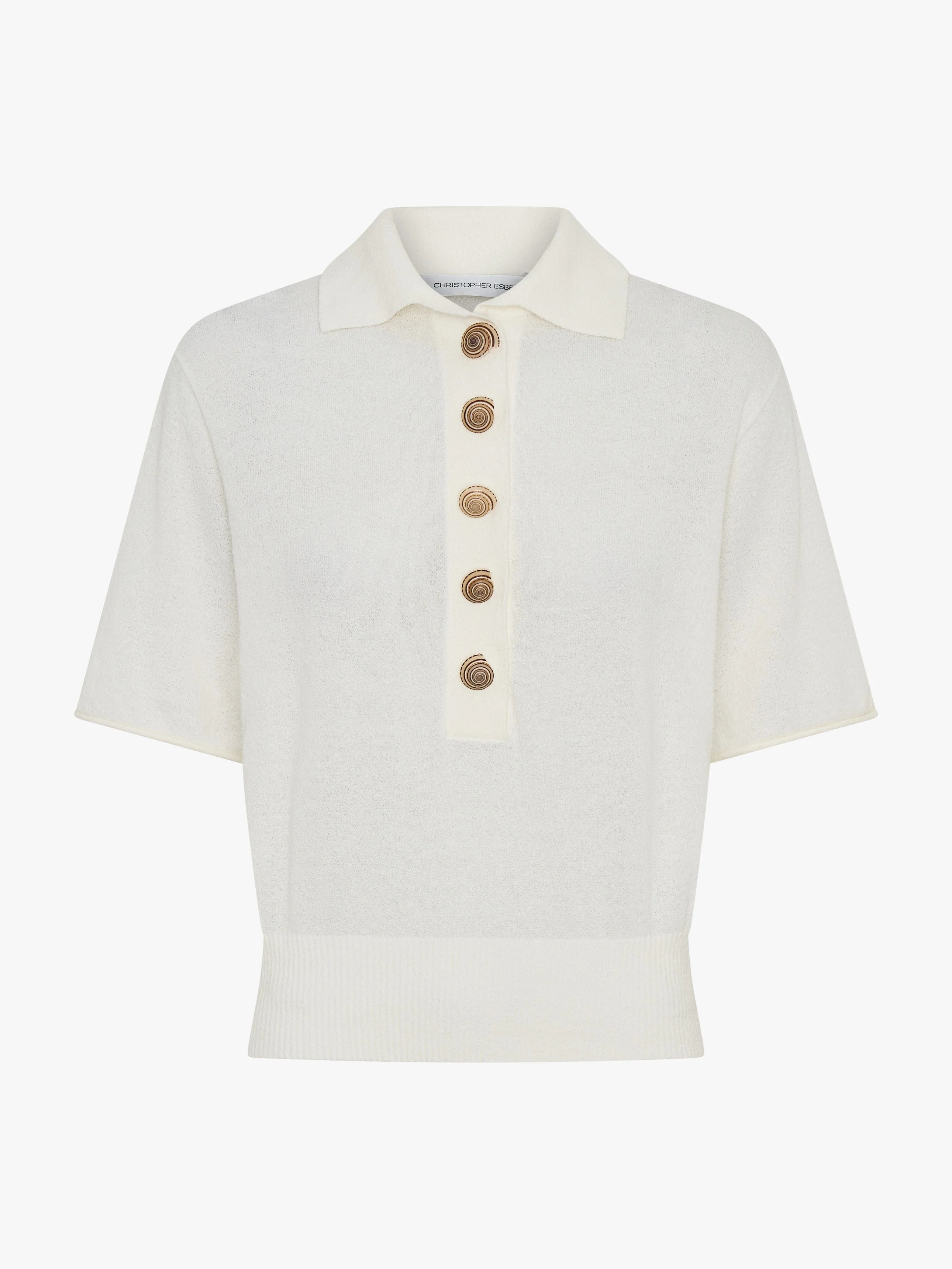 Christopher Esber - Sundial Shell Knit Polo - Image 6