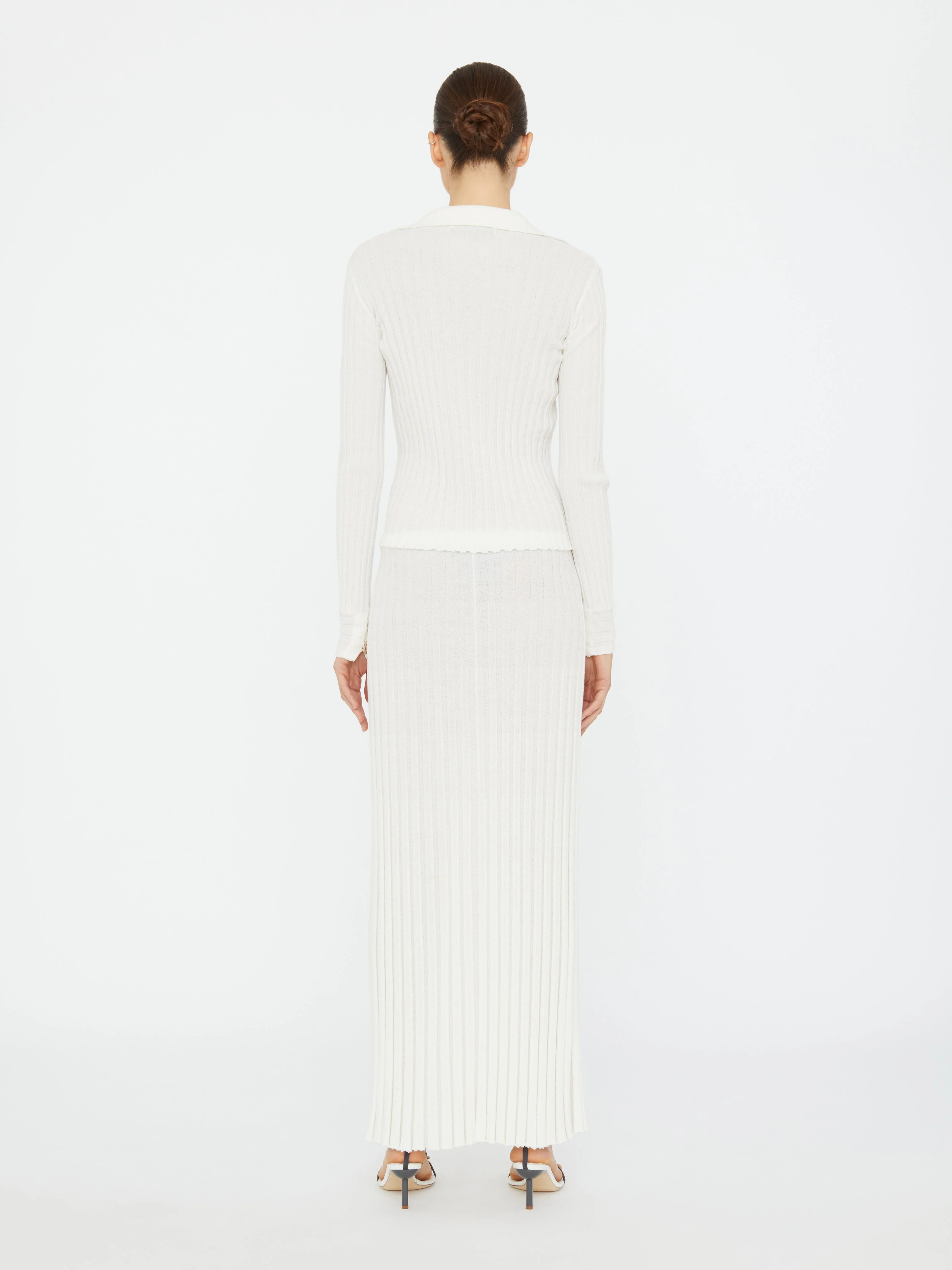 Christopher Esber - Sundial Shell Ribbed Knit Cardigan - Image 4