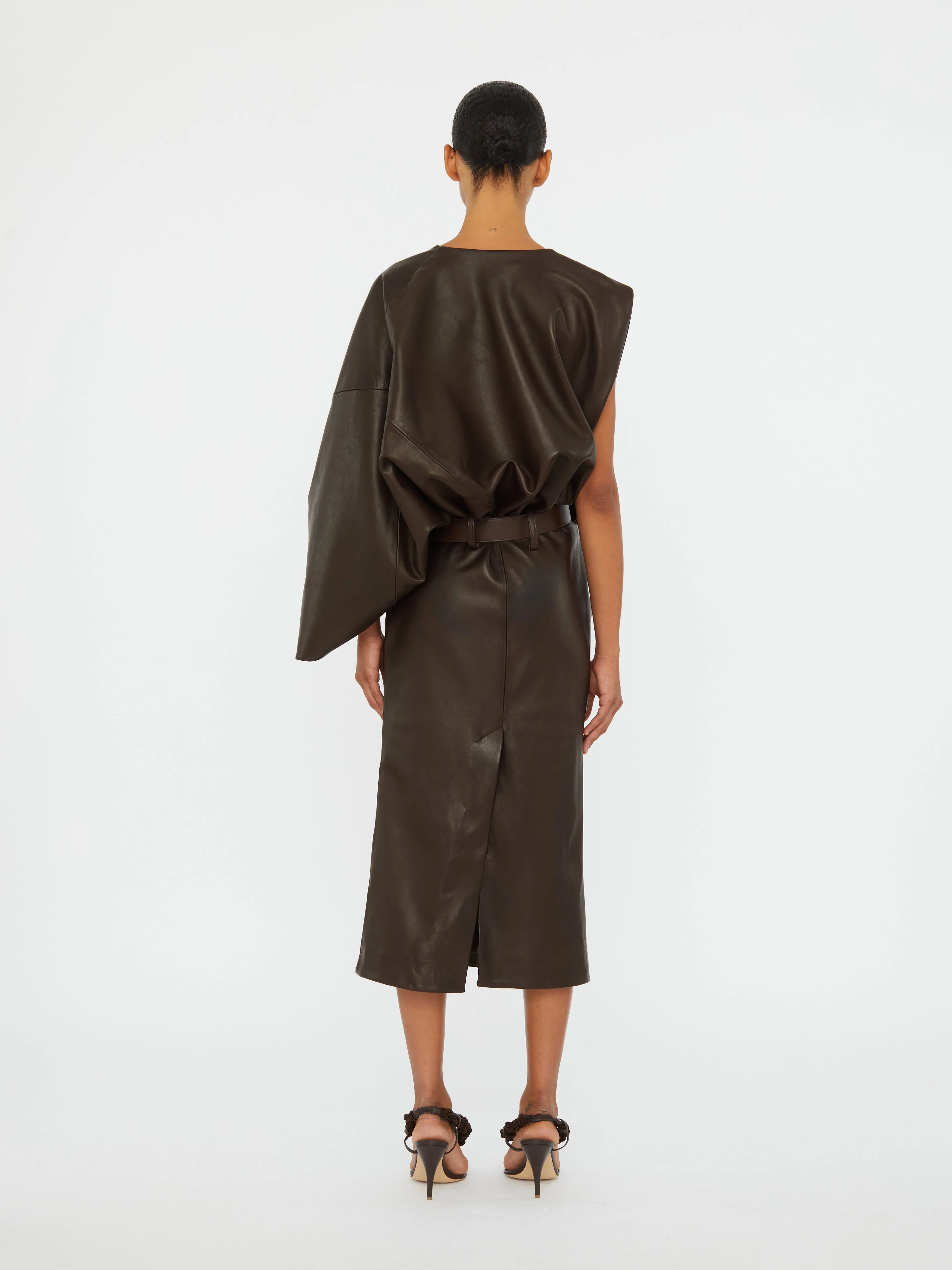 Christopher Esber - Swaddled Belted Leather Dress - Image 6