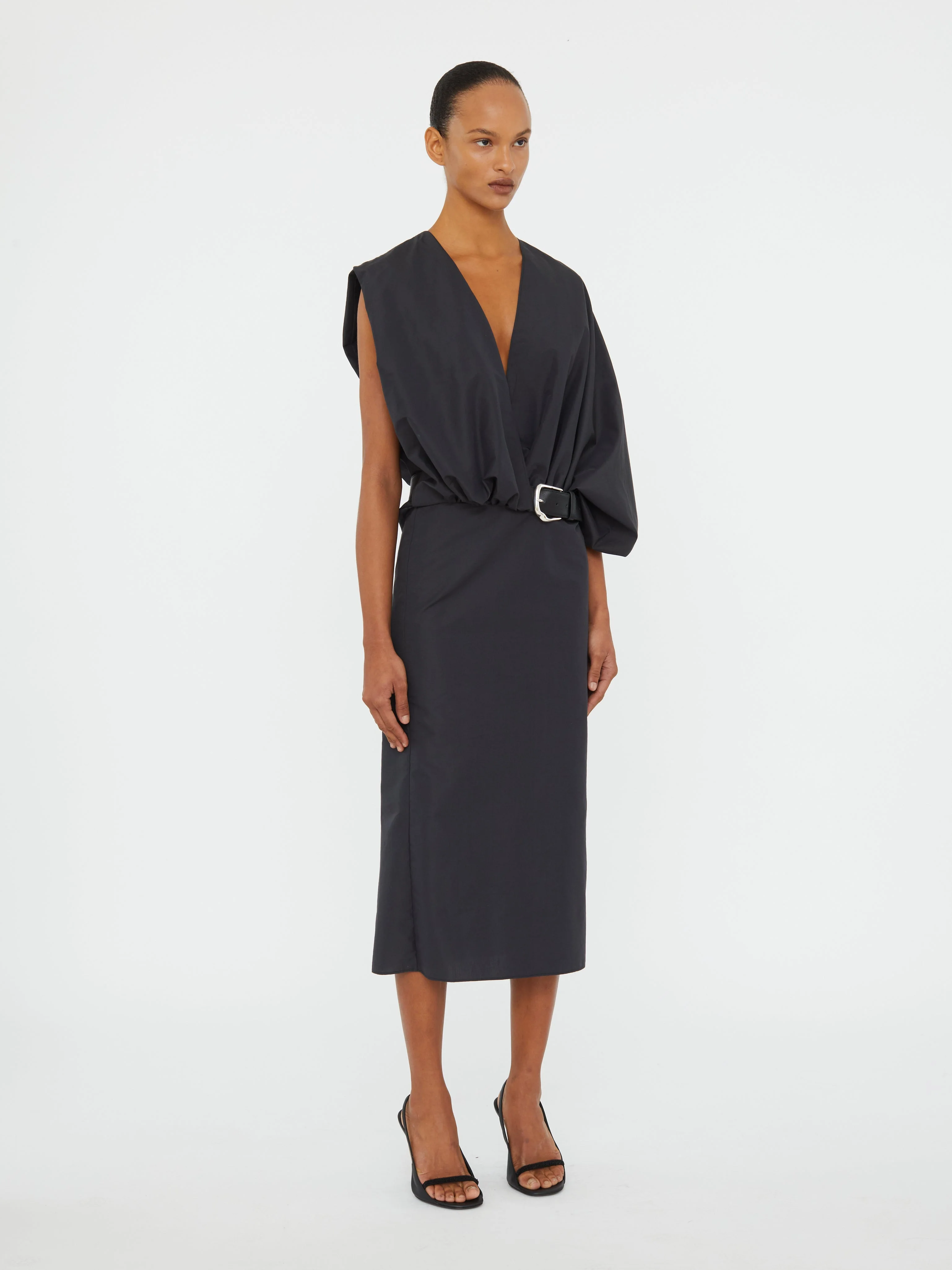 Christopher Esber - Swaddled Belted Taffeta Dress - Image 2